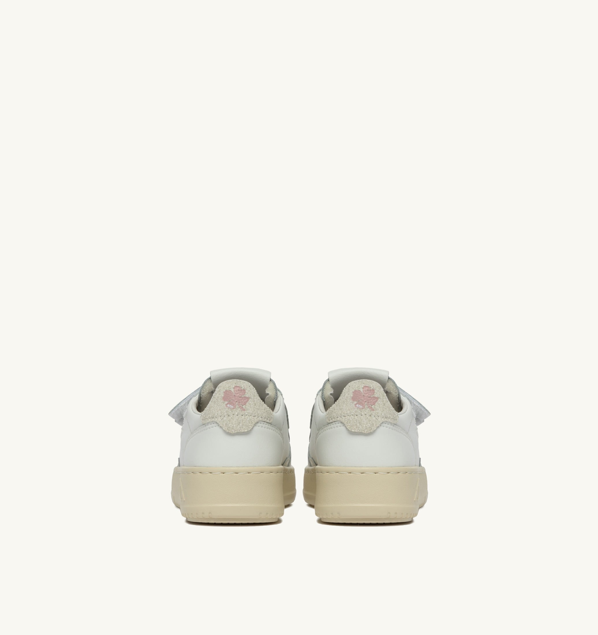 BASKETS MEDALIST KIDSTRIPES LOW EN CUIR BLANC ET PAILLETTES