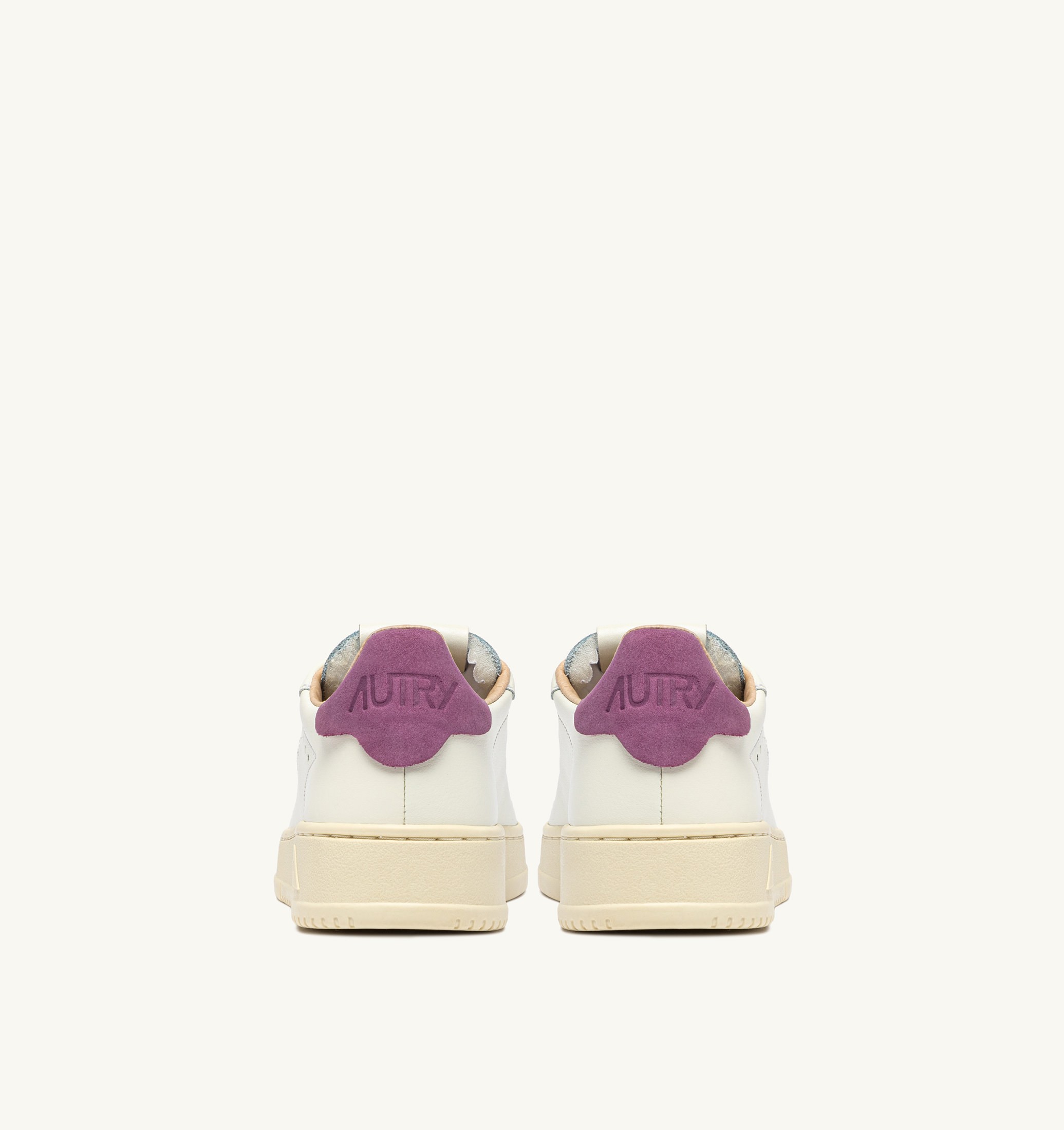 BASKETS DALLAS LOW EN CUIR FIRENZE ET MARSHMALLOW