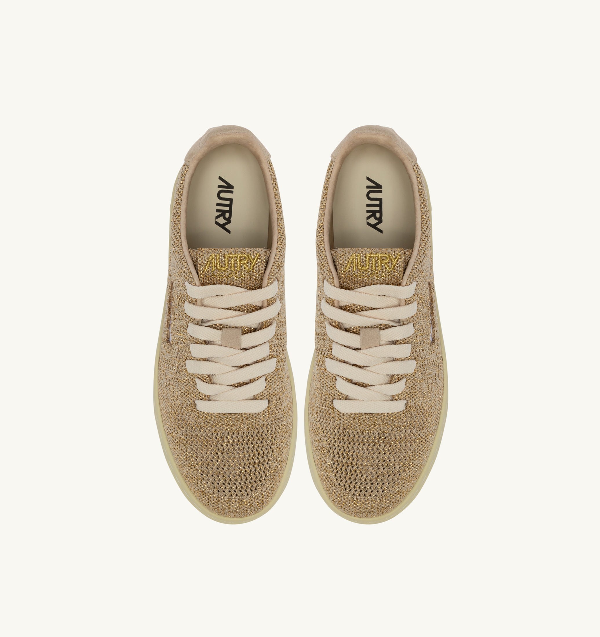 BASKETS MEDALIST EASEKNIT LOW EN MAILLE PLATINE