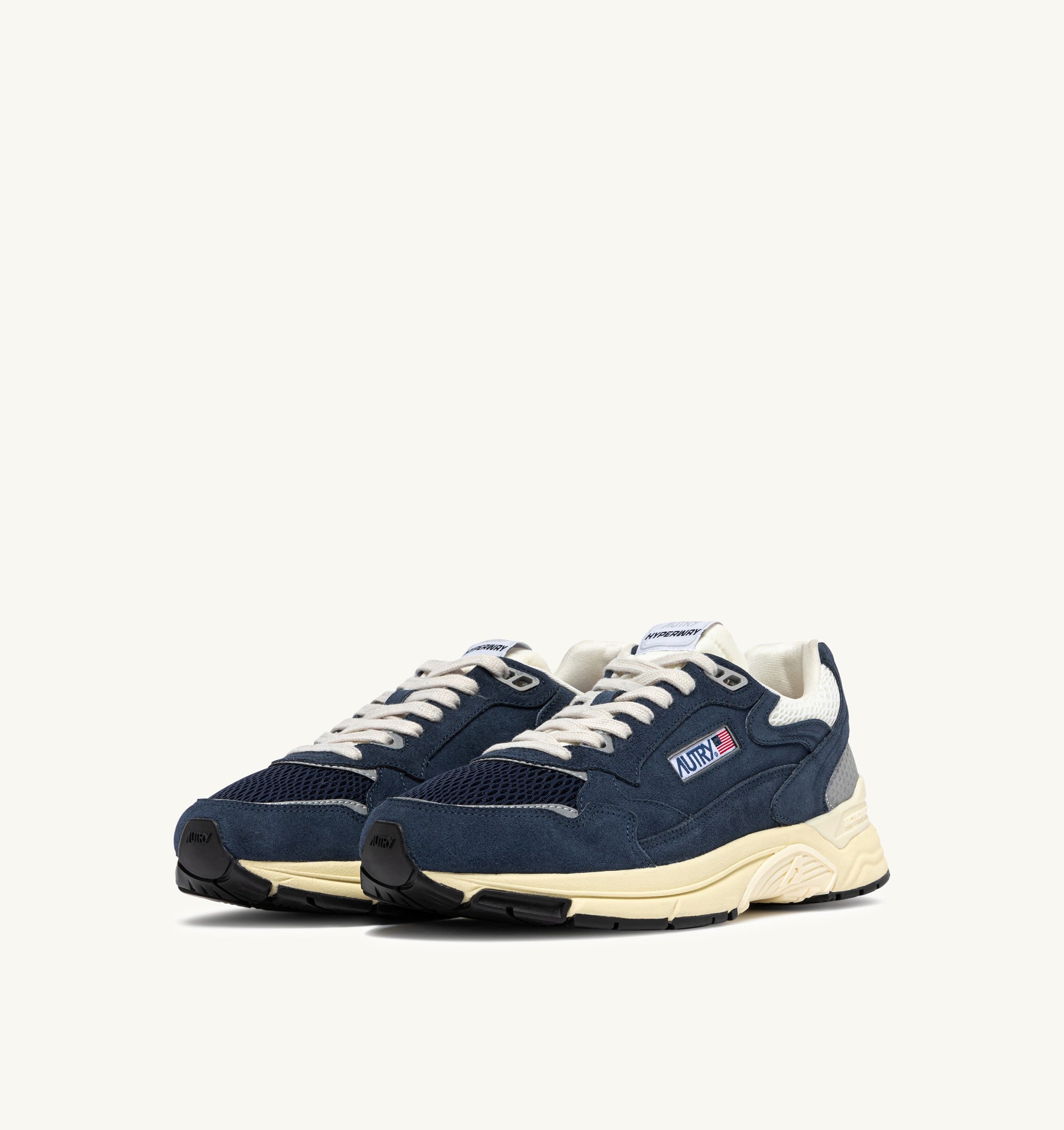 BASKETS HYPERWAY EN MESH ET DAIM BLUETTE ET MARSHMALLOW
