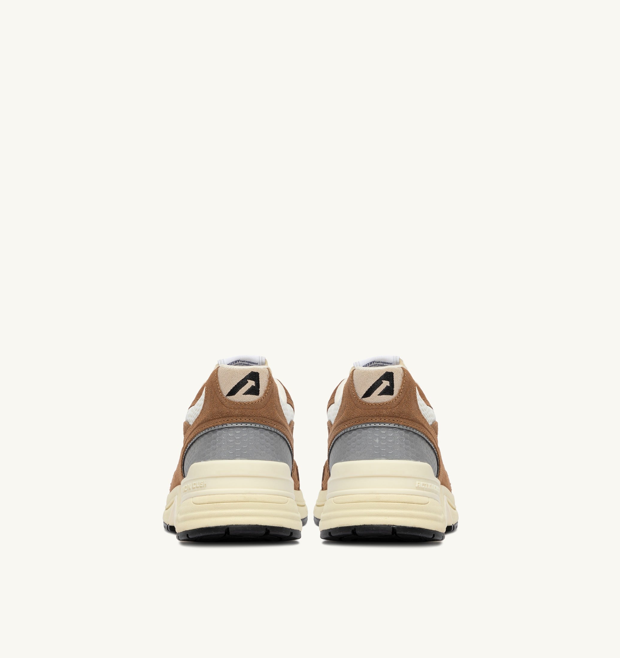 BASKETS HYPERWAY EN MESH ET DAIM CIGAR ET ARGENT