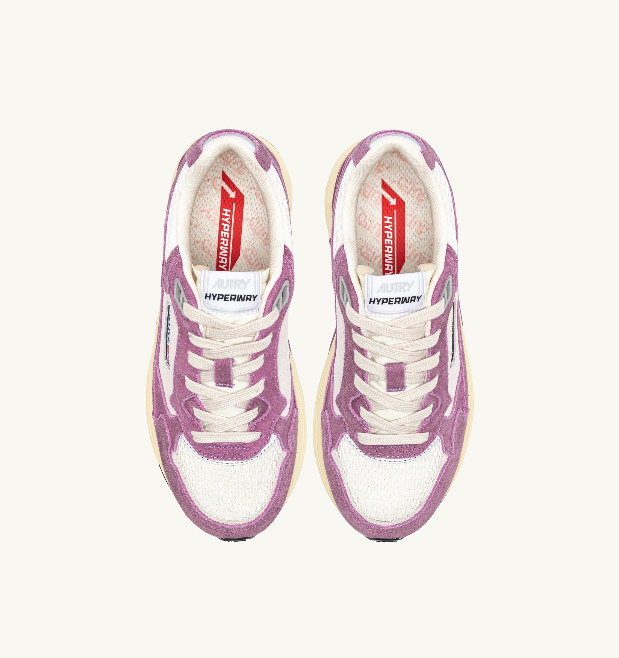 BASKETS HYPERWAY EN MESH ET DAIM SAND ET FIRENZE