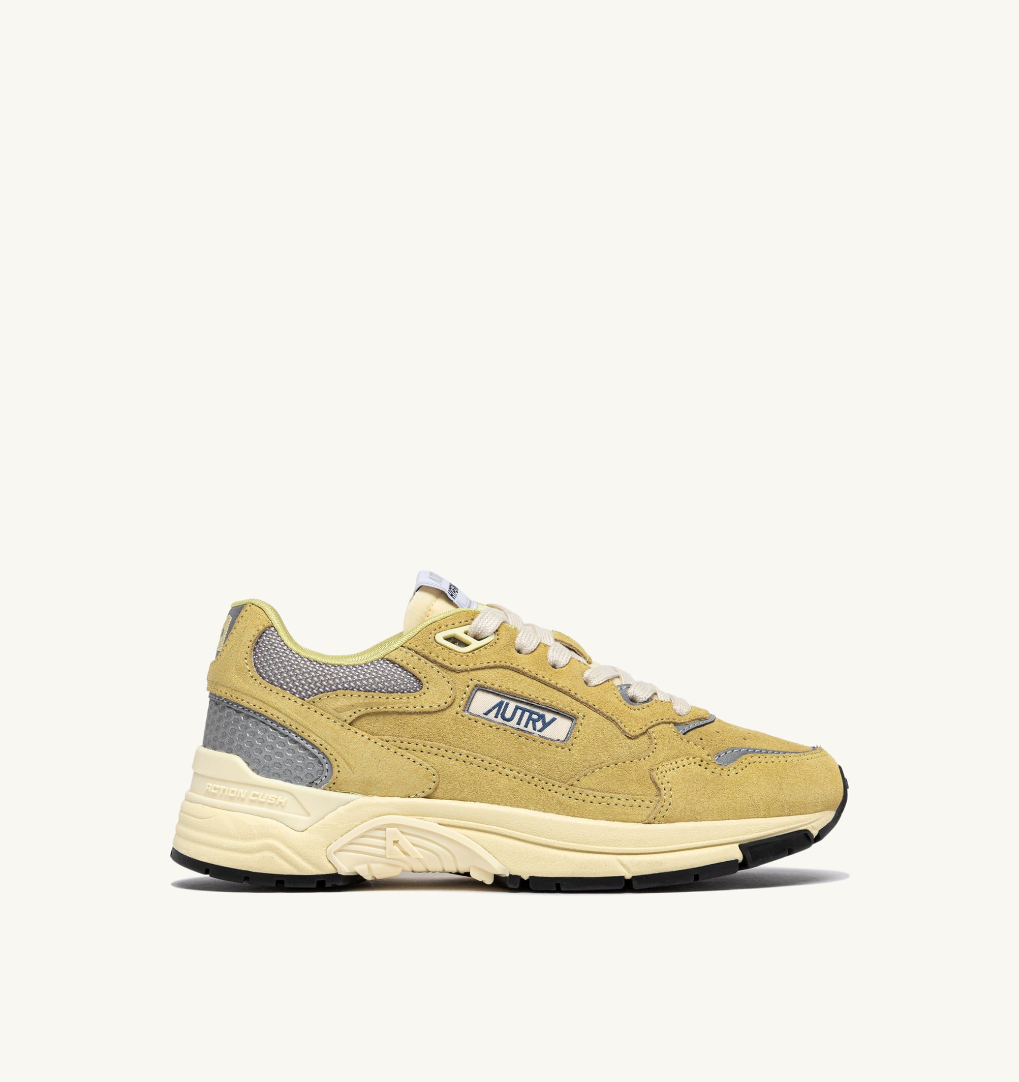 BASKETS HYPERWAY EN MESH ET DAIM SOUTHERN MOSS ET ARGENT