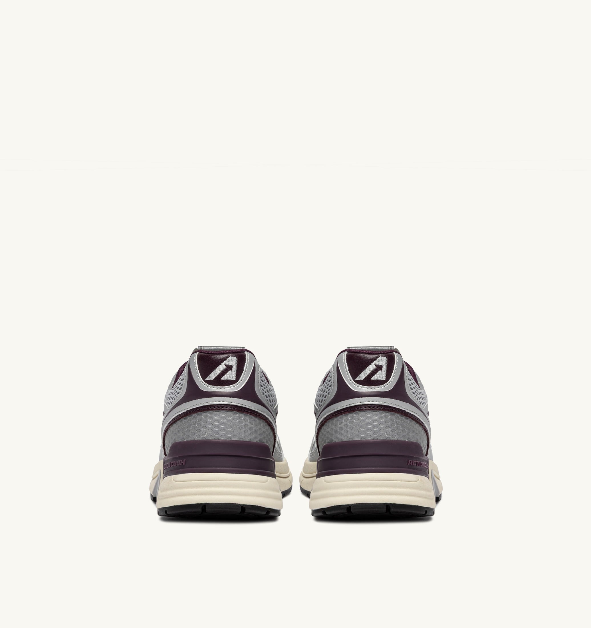 BASKETS HYPERWAY EN CUIR SYNTHÉTIQUE ET MESH ARGENT HARBOR MIST ET FIG