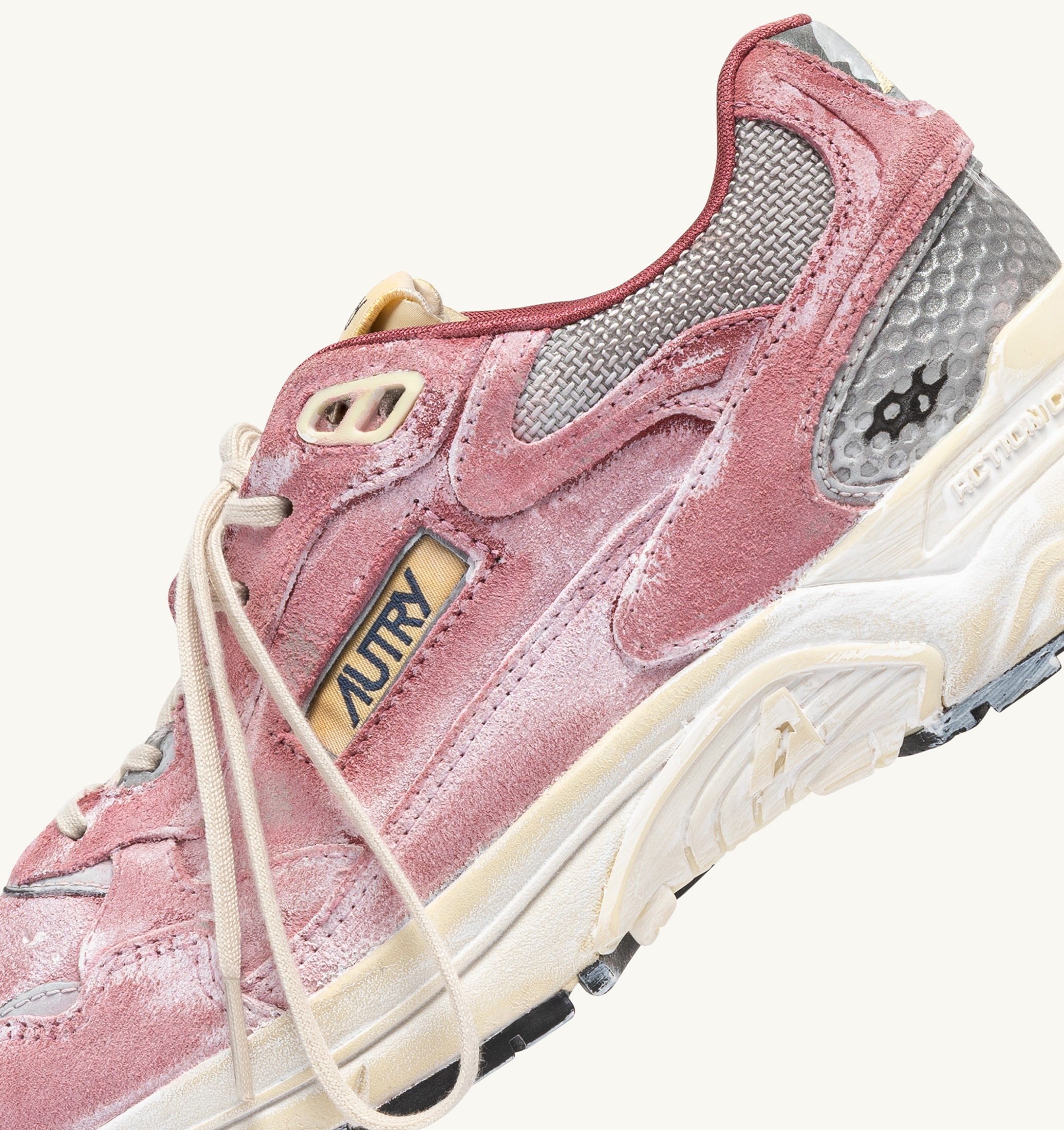 BASKETS HYPERWAY SUPER VINTAGE EN DAIM BABOL ET ARGENT