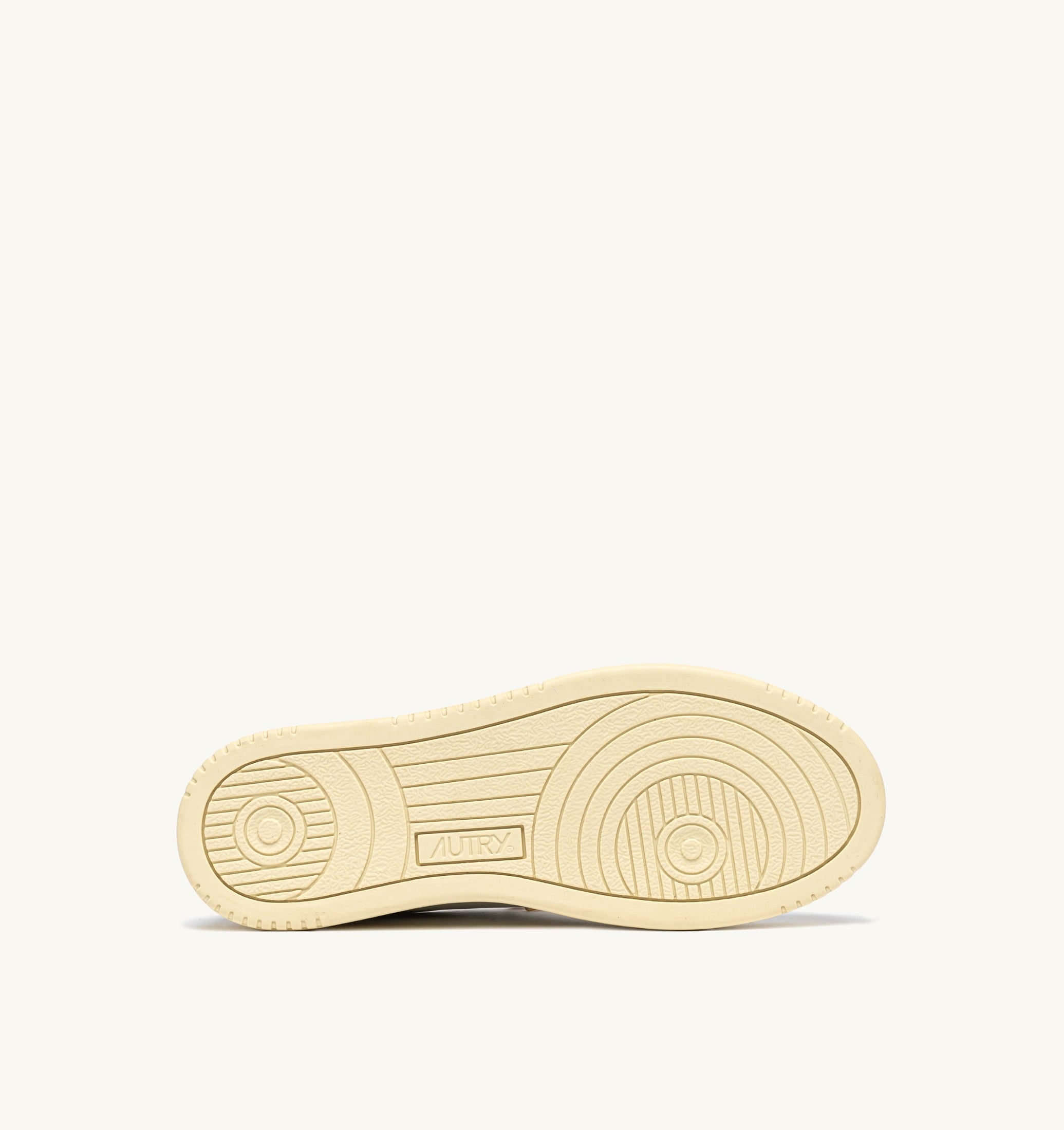 BASKETS MEDALIST LOW EN CUIR BLANC ET LEMON MERINGUE