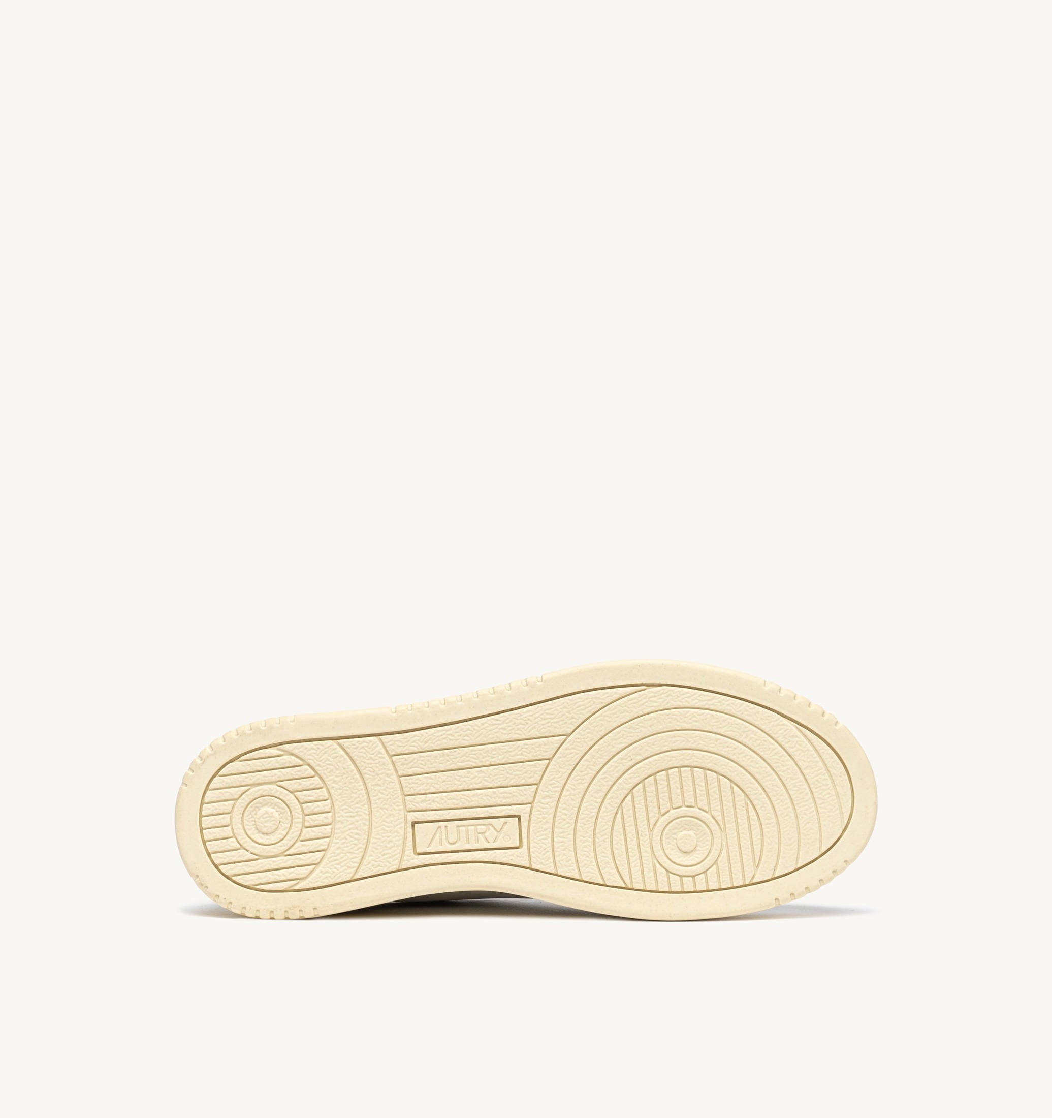 BASKETS MEDALIST LOW EN CUIR BLANC ET LEMON MERINGUE
