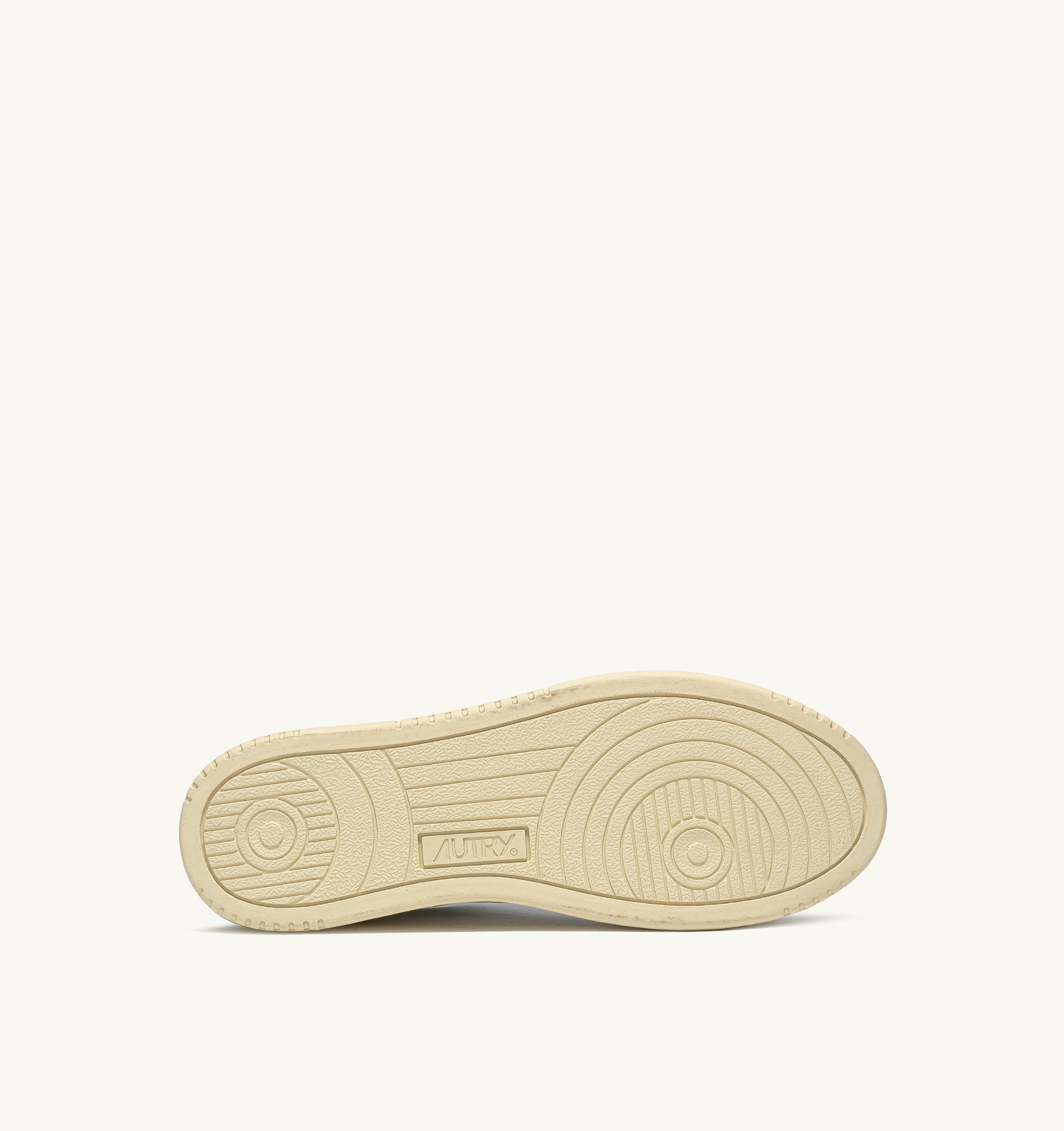 BASKETS MEDALIST LOW EN CUIR BLANC ET ROUGE ET DAIM BEIGE