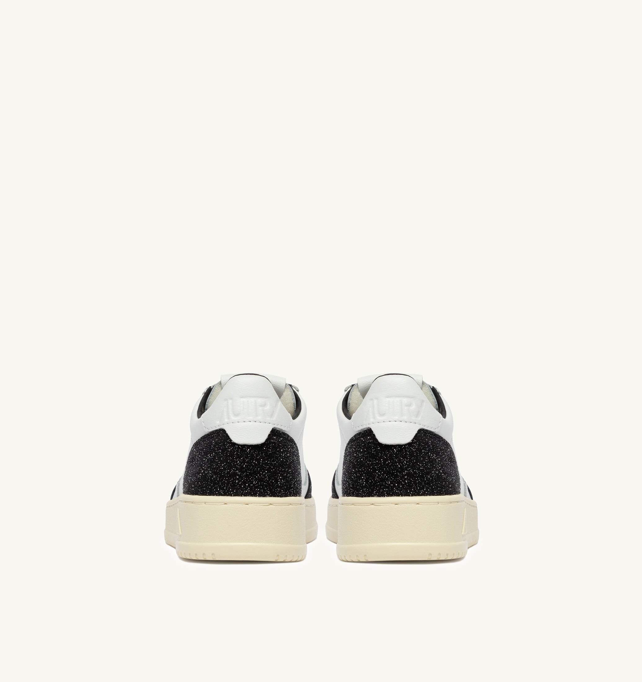 BASKETS MEDALIST LOW EN CUIR BLANC ET STARS OFF BLACK