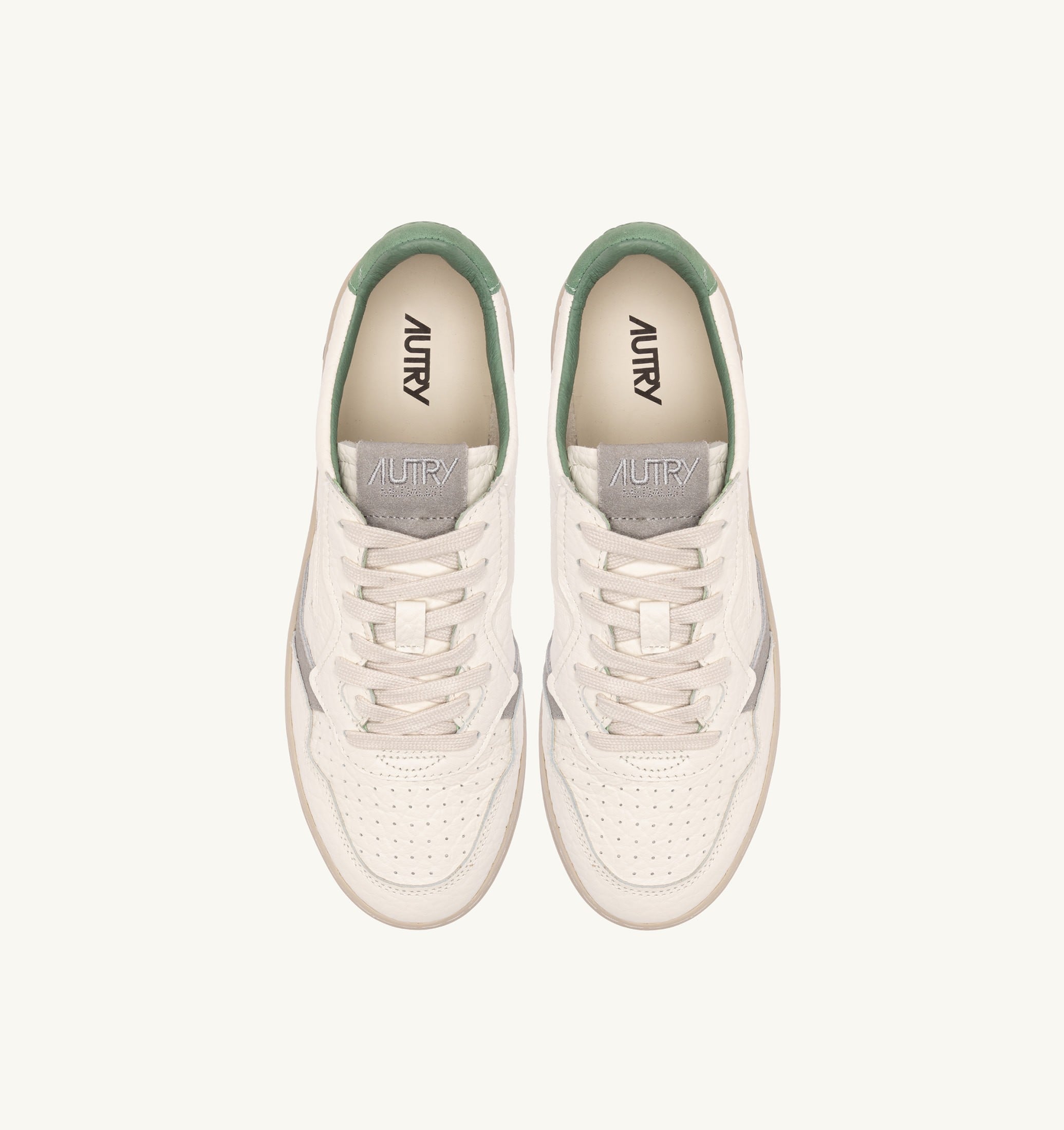 BASKETS MEDALIST LOW EN CUIR FROST ET VAPOR