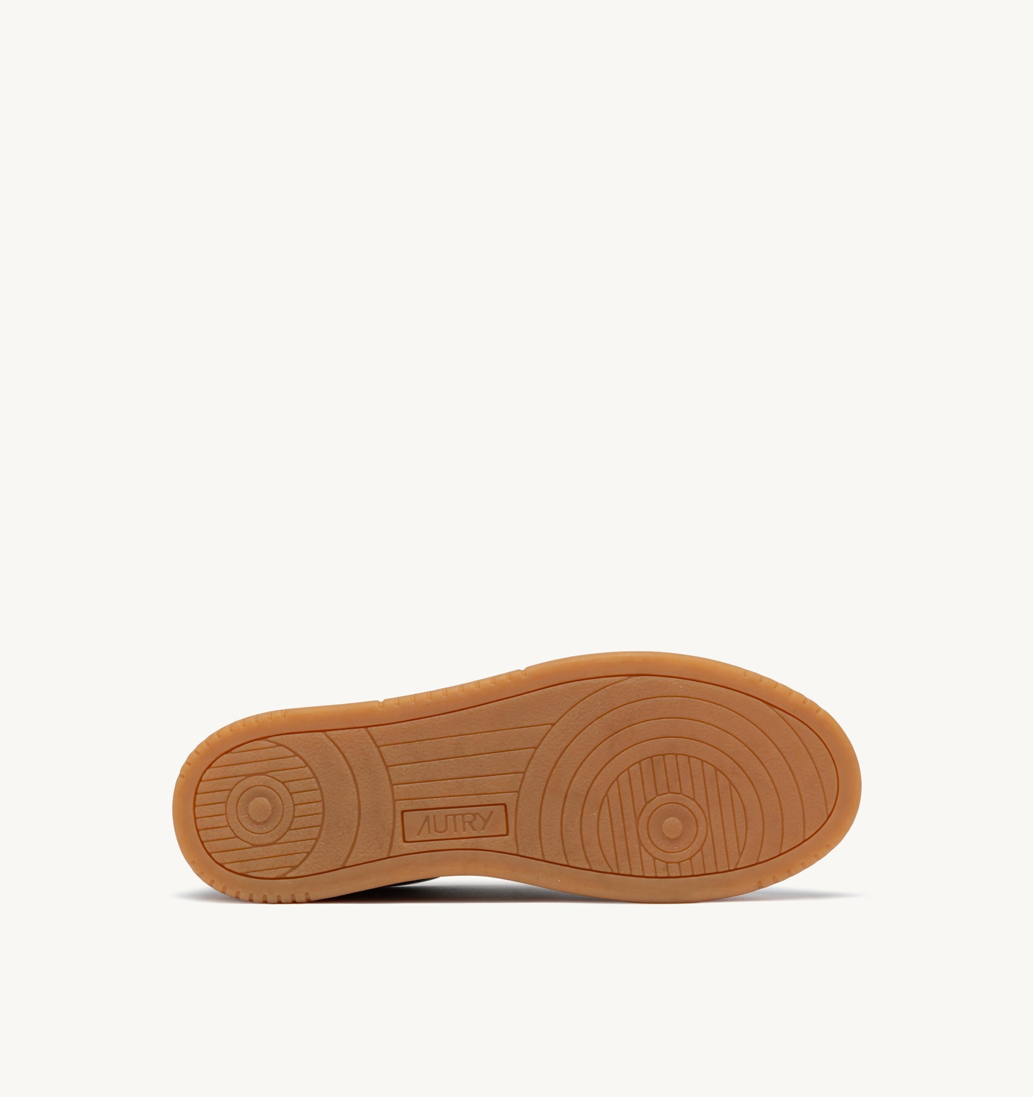 BASKETS MEDALIST LOW EN CUIR MILITARY ET MARSHMALLOW