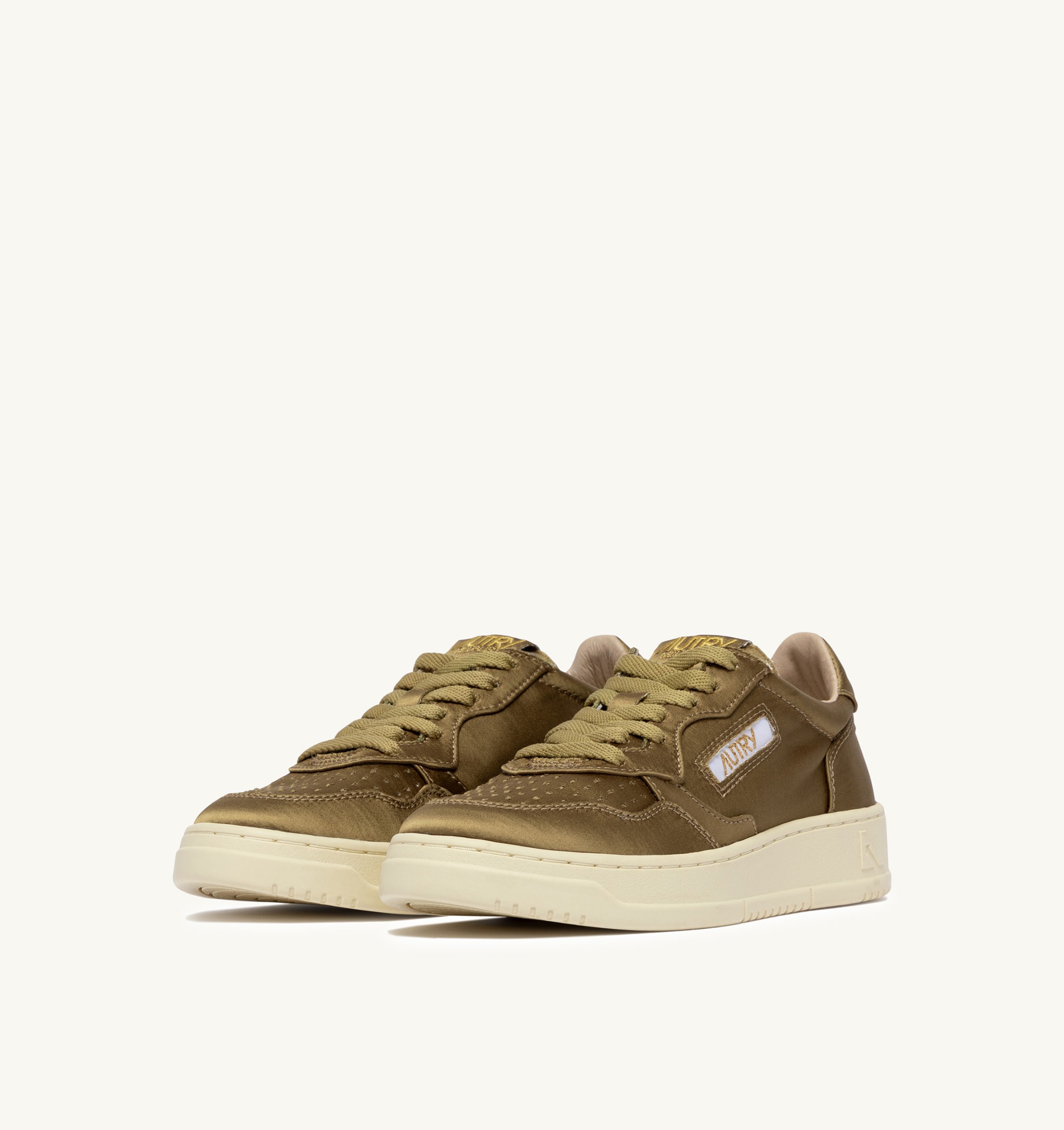 BASKETS MEDALIST LOW EN SATIN ARMY