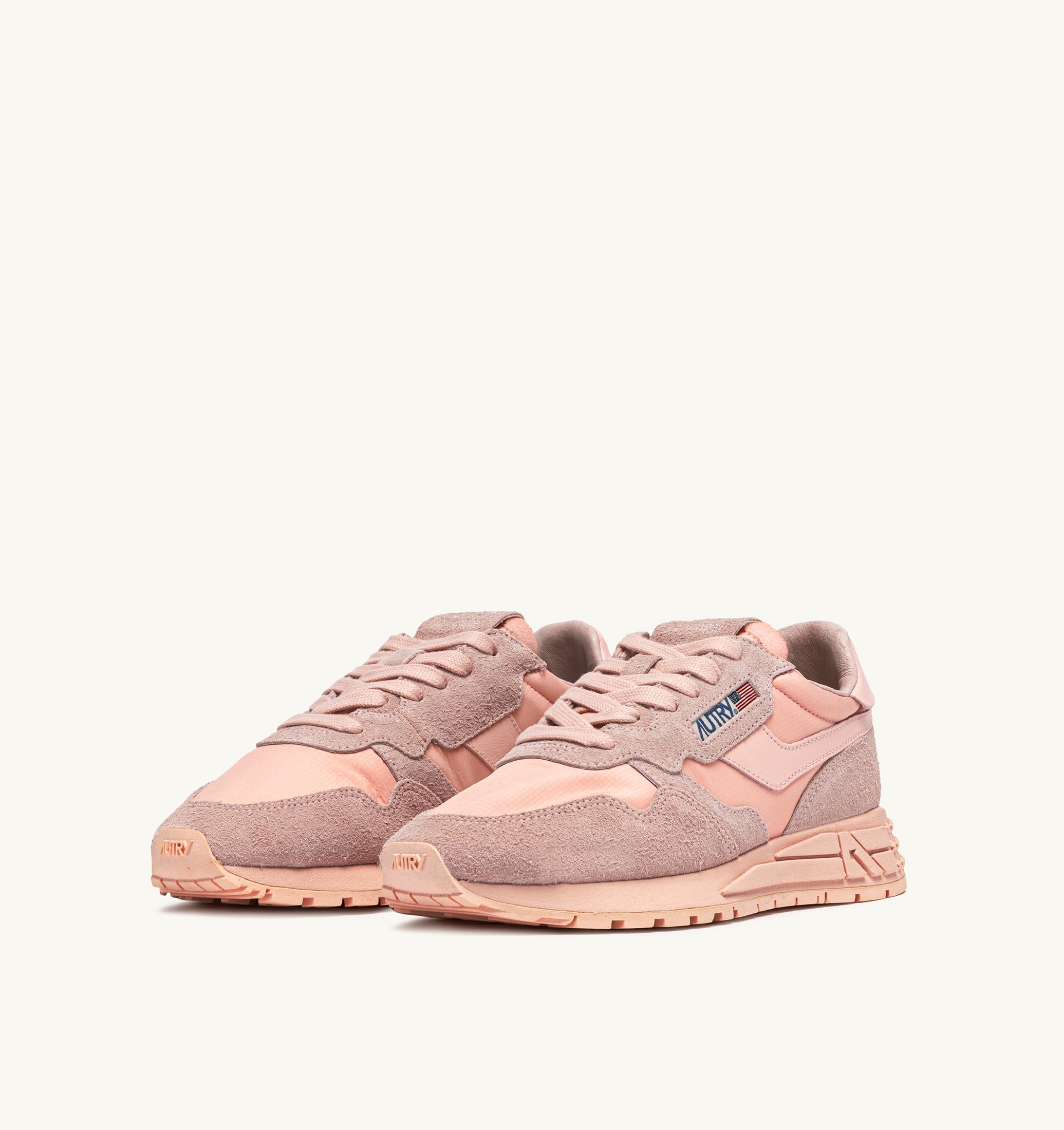 BASKETS REELWIND LOW EN NYLON ET DAIM CREOLE PINK