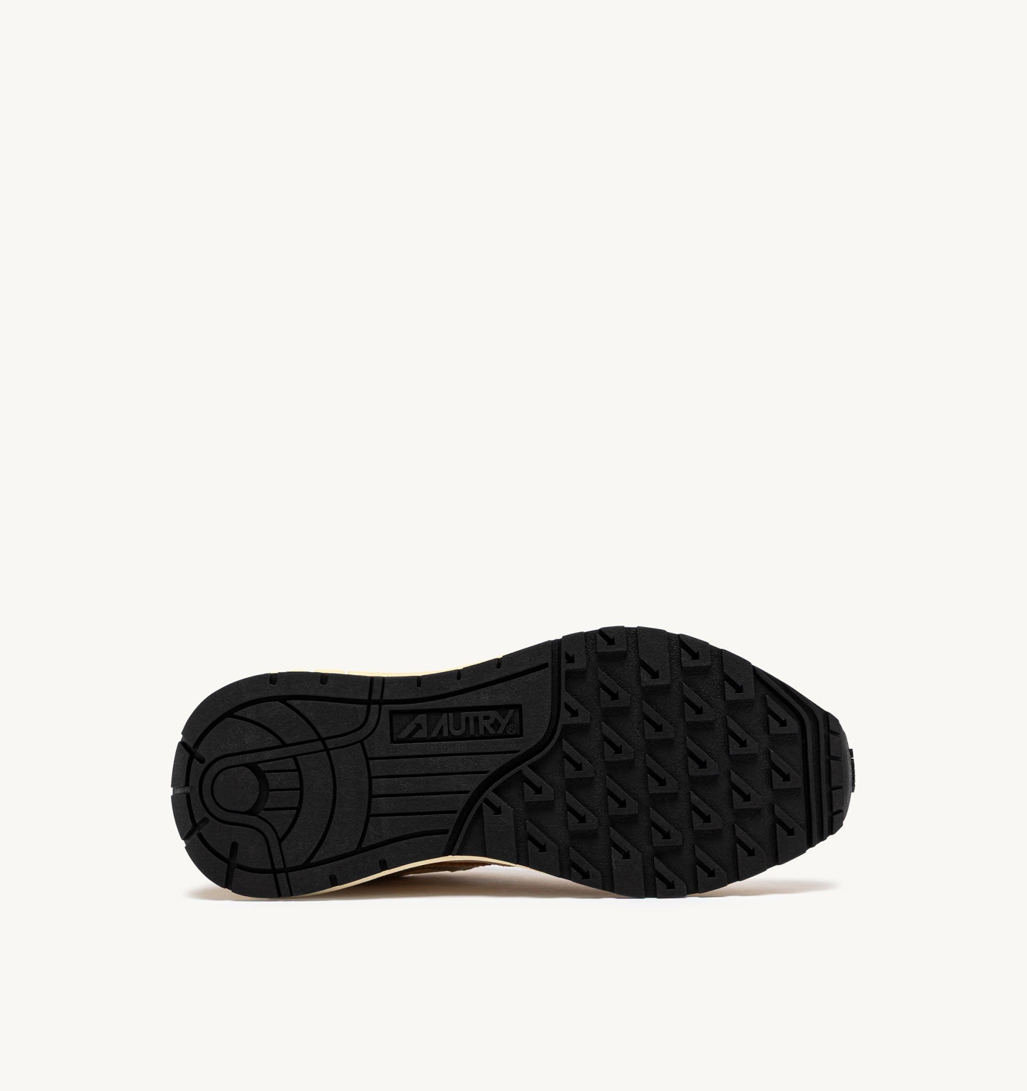 BASKETS REELWIND LOW EN NYLON ET DAIM ÉCRU ET PLATINE