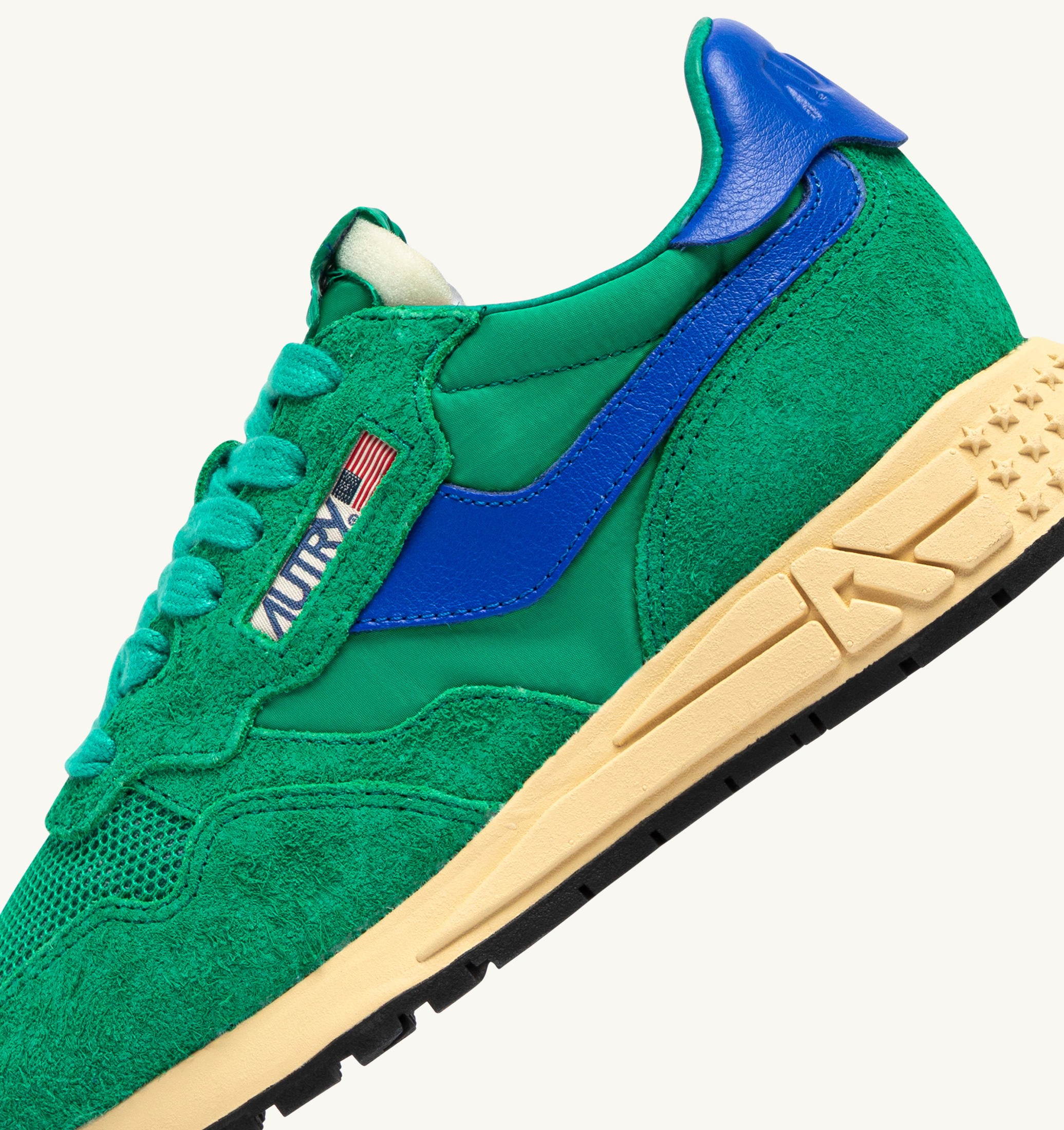 BASKETS REELWIND LOW EN NYLON ET DAIM EMERALD ET DAZZLING BLUE