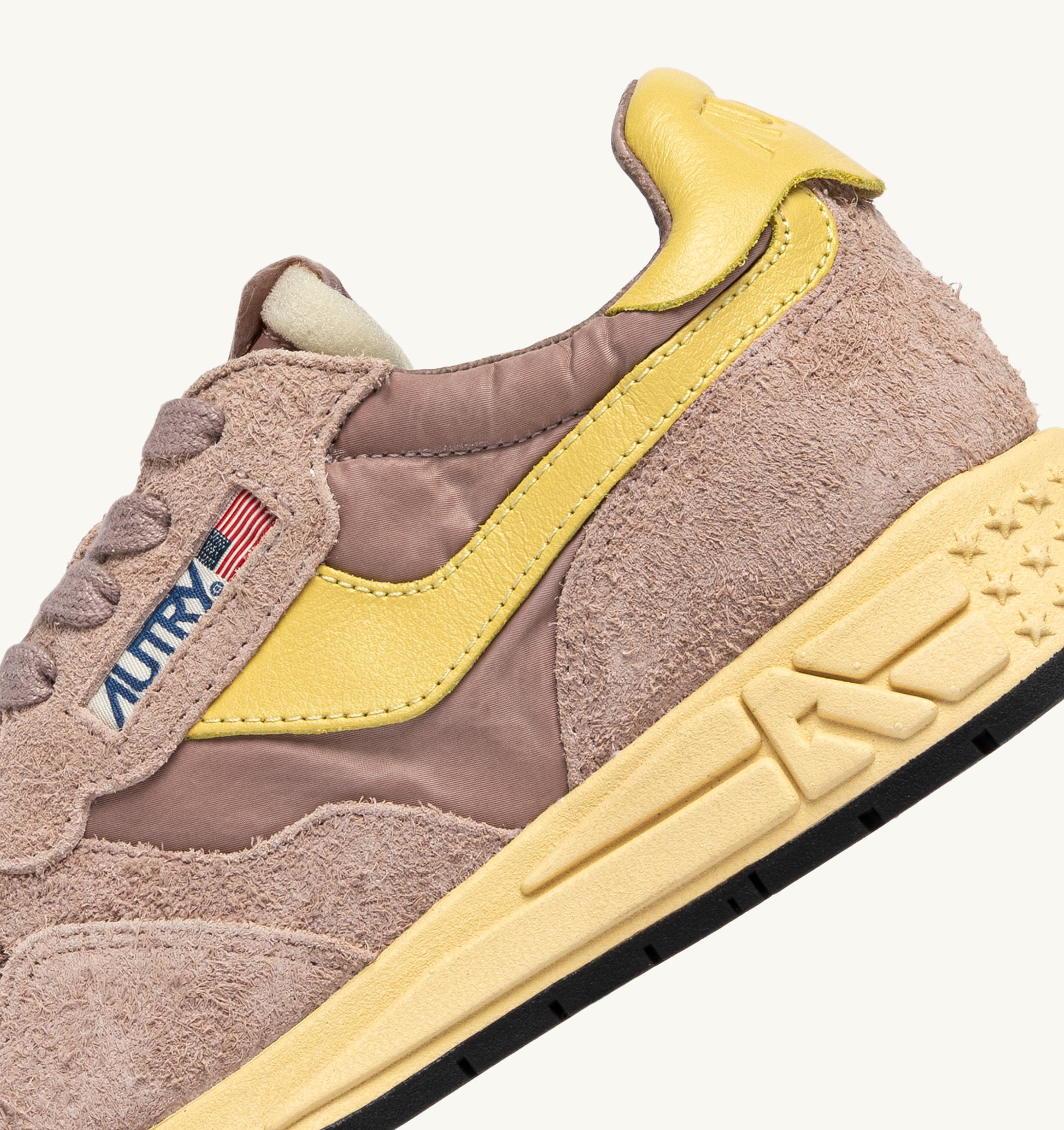 BASKETS REELWIND LOW EN NYLON ET DAIM ROSE CANNEL ET RAPHIA