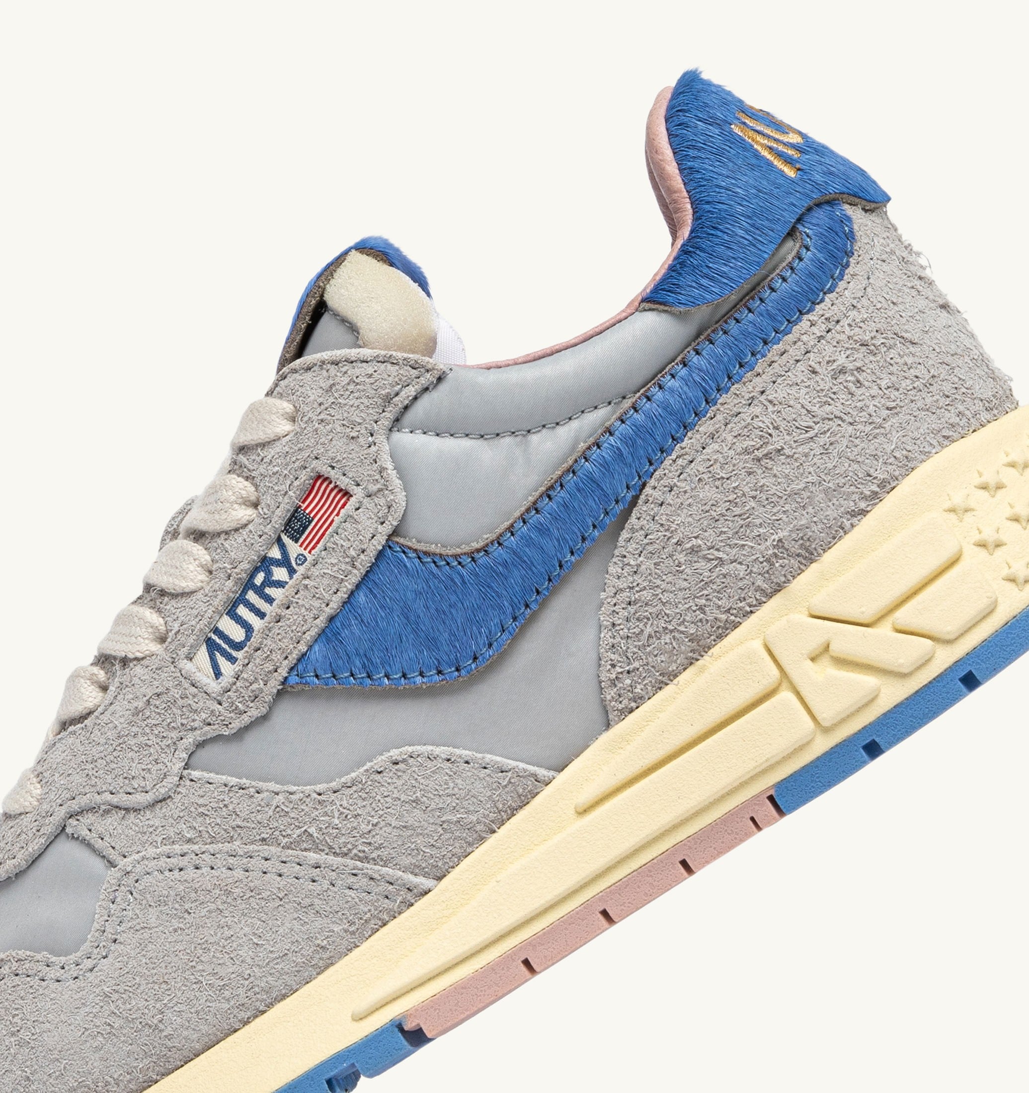 BASKETS REELWIND LOW EN NYLON ET DAIM VAPOR ET DELLA ROBBIA BLUE