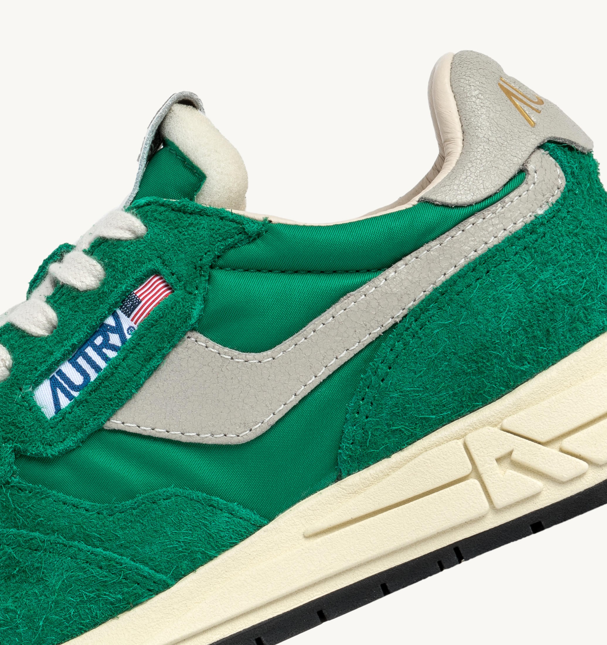 BASKETS REELWIND LOW EN NYLON ET DAIM VERT
