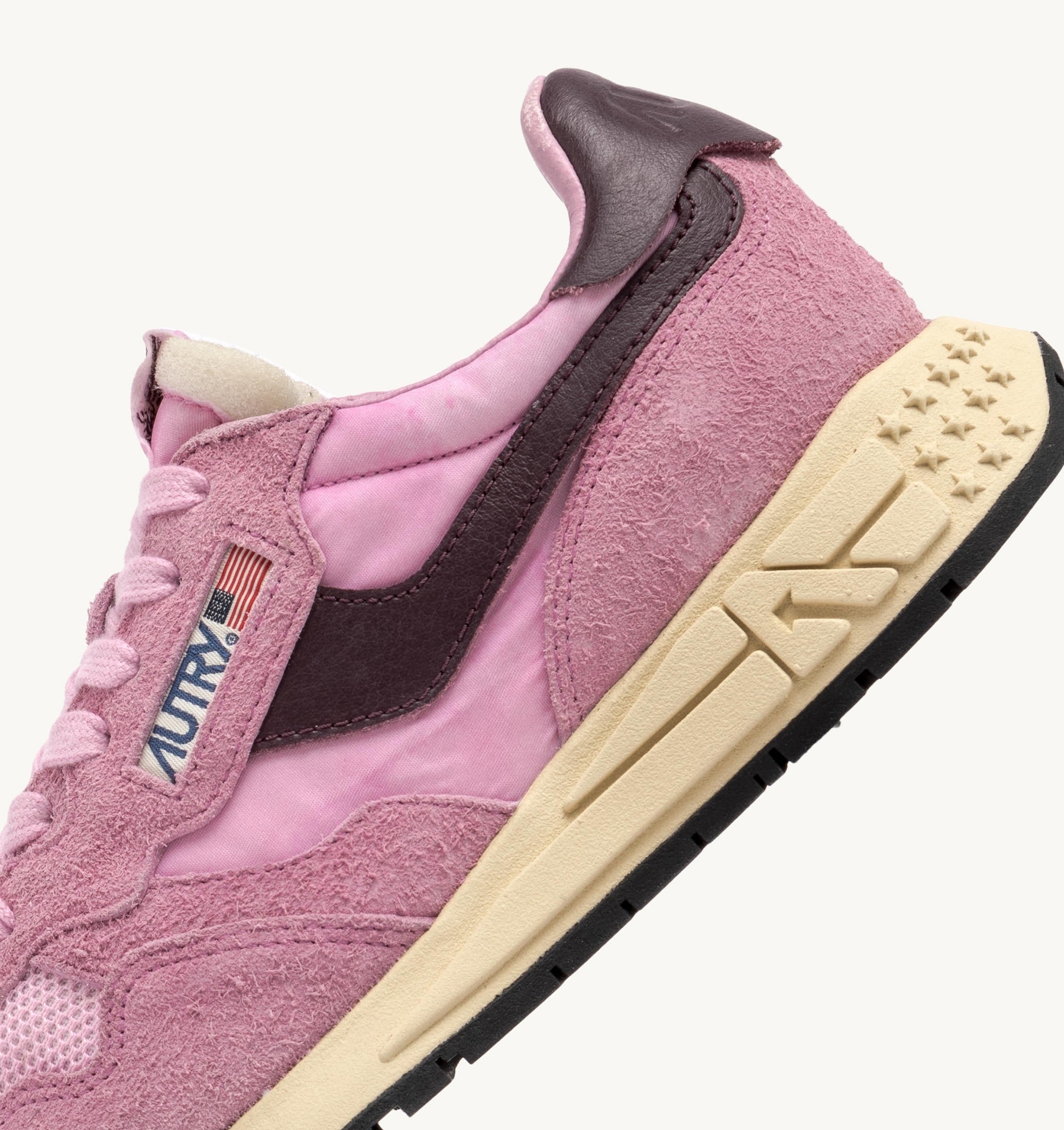 BASKETS REELWIND LOW EN DAIM ET NYLON ROSEATE ET ROSE