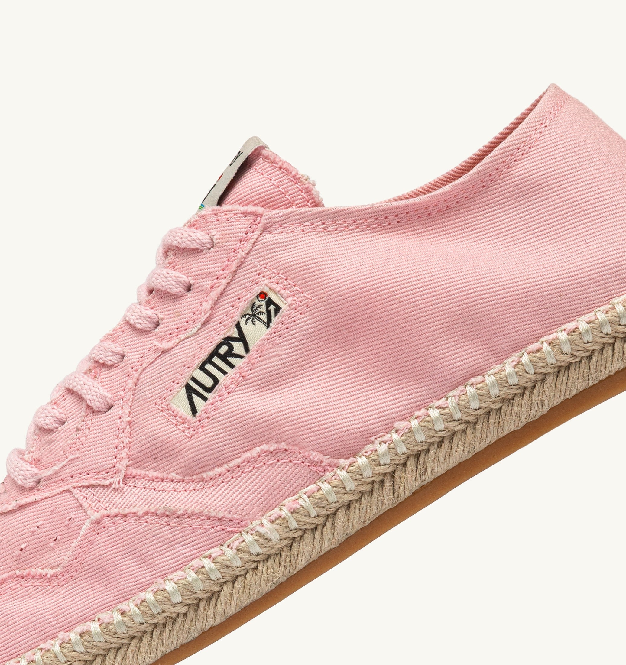 ESPADRILLES SANDY EN TOILE ROSE