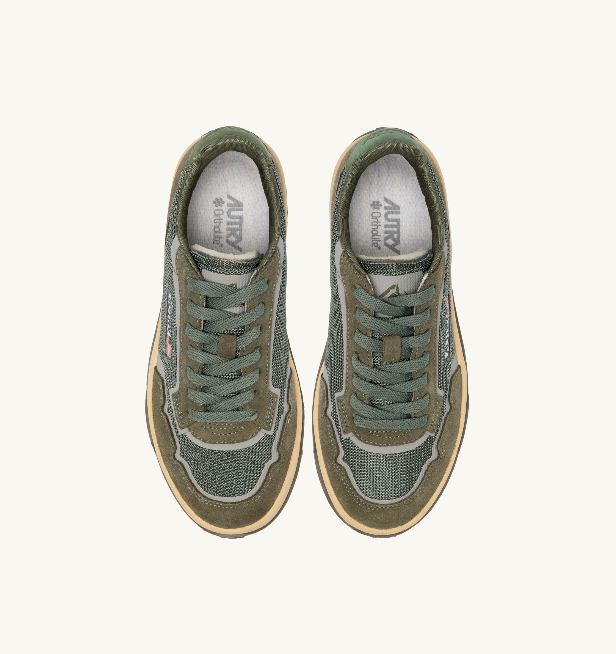 BASKETS WILDPACE LOW EN MESH ET DAIM COLORIS SCHIO ET MILITARY