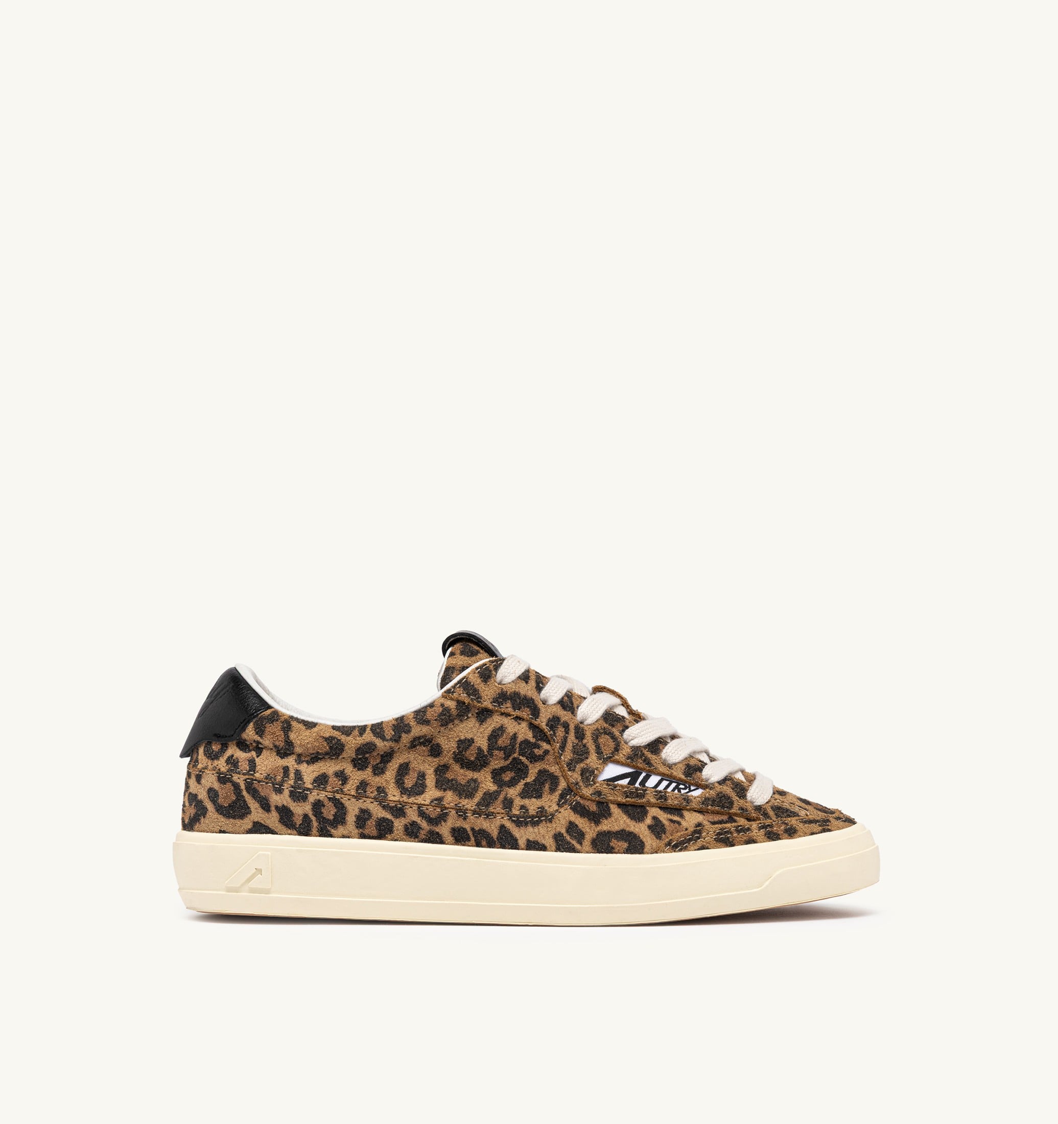 BASKETS WINDSCAPE LOW EN DAIM LEOPARD ET NOIR