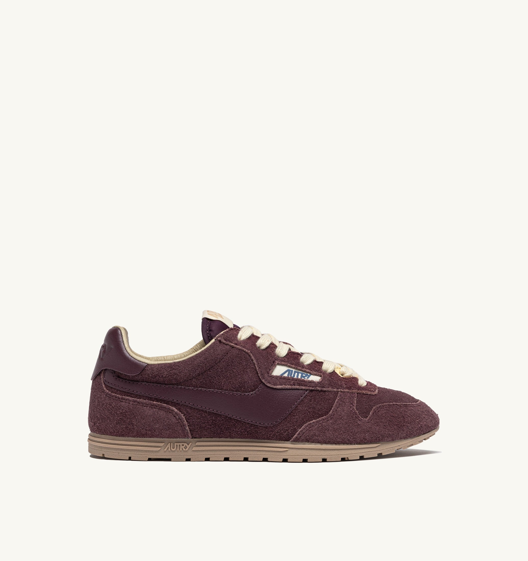 BASKETS WINDSPIN EN DAIM ET CUIR AMARONE