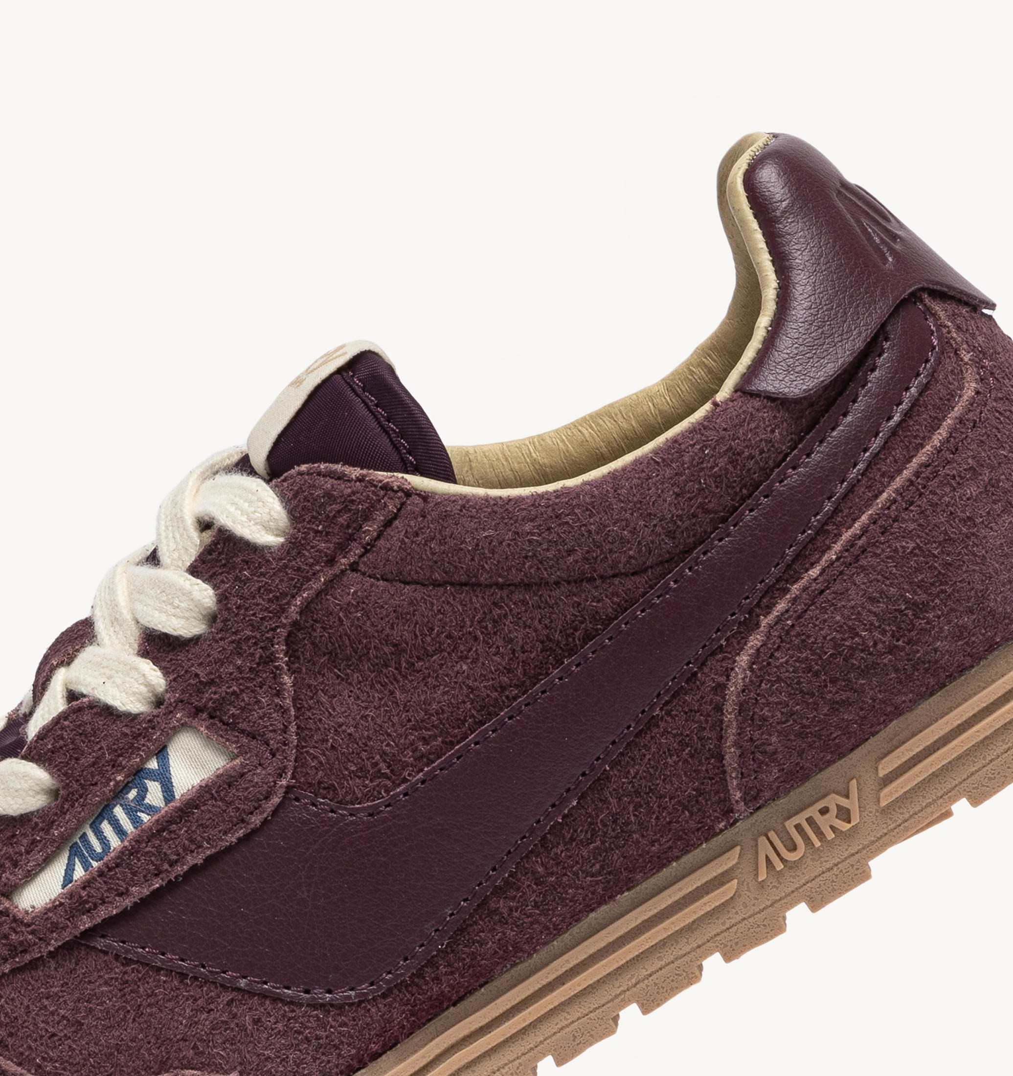 BASKETS WINDSPIN EN DAIM ET CUIR AMARONE