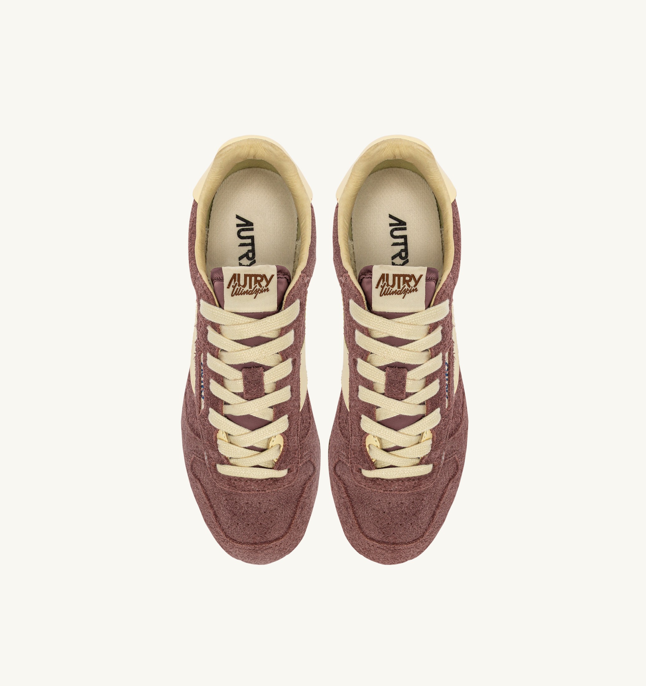 BASKETS WINDSPIN EN DAIM ET CUIR CHIANTI ET RUTABAGA