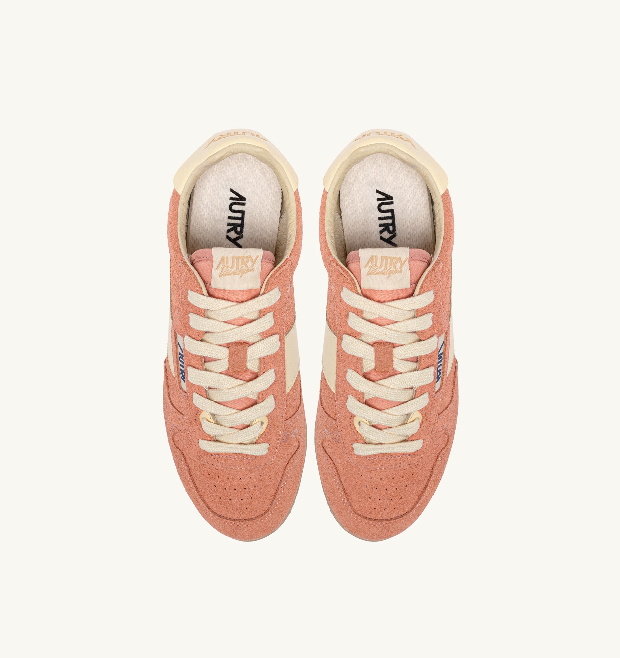 BASKETS WINDSPIN EN DAIM ET CUIR DAMASSÉ ET RUTABAGA