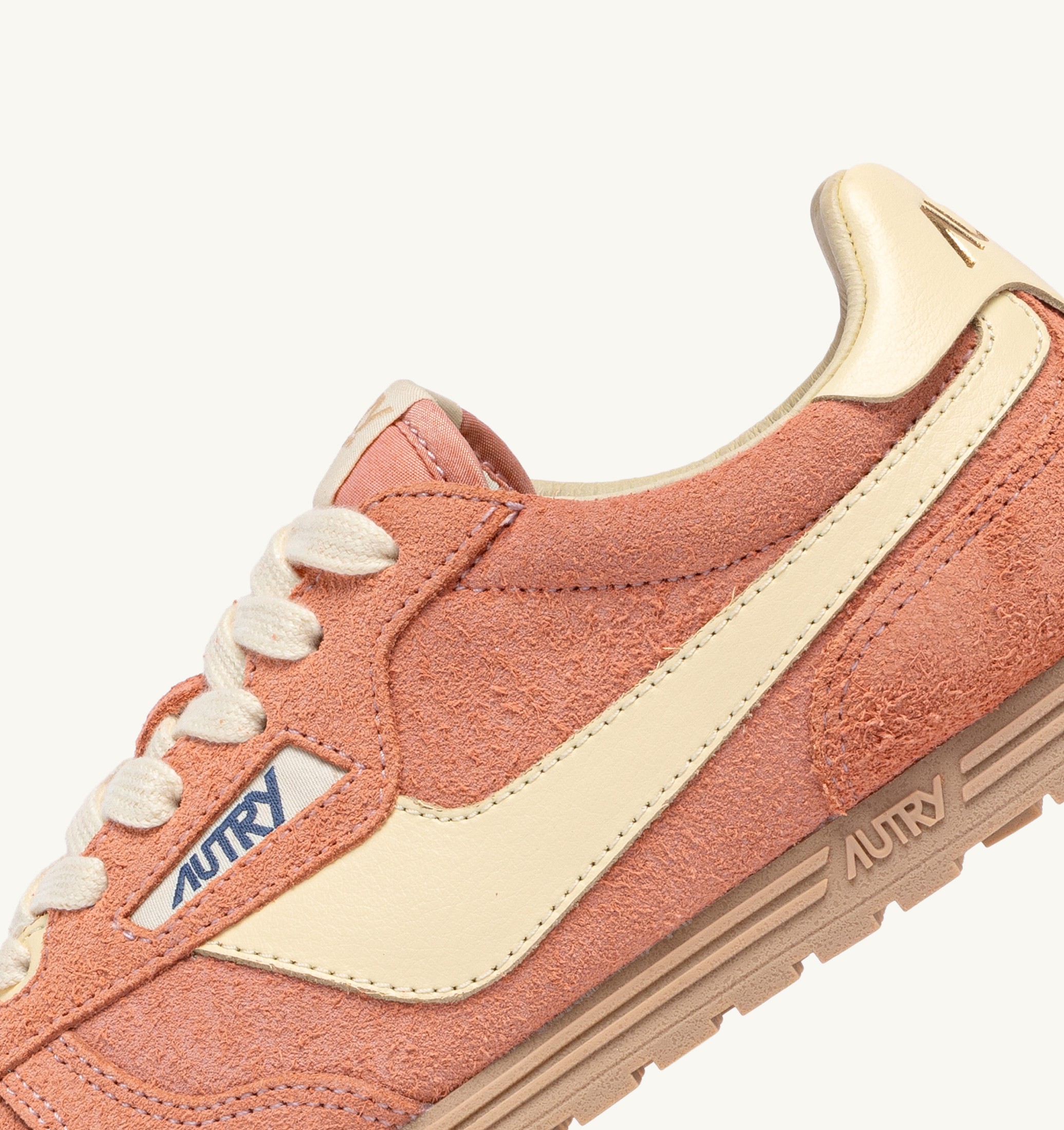 BASKETS WINDSPIN EN DAIM ET CUIR DAMASSÉ ET RUTABAGA