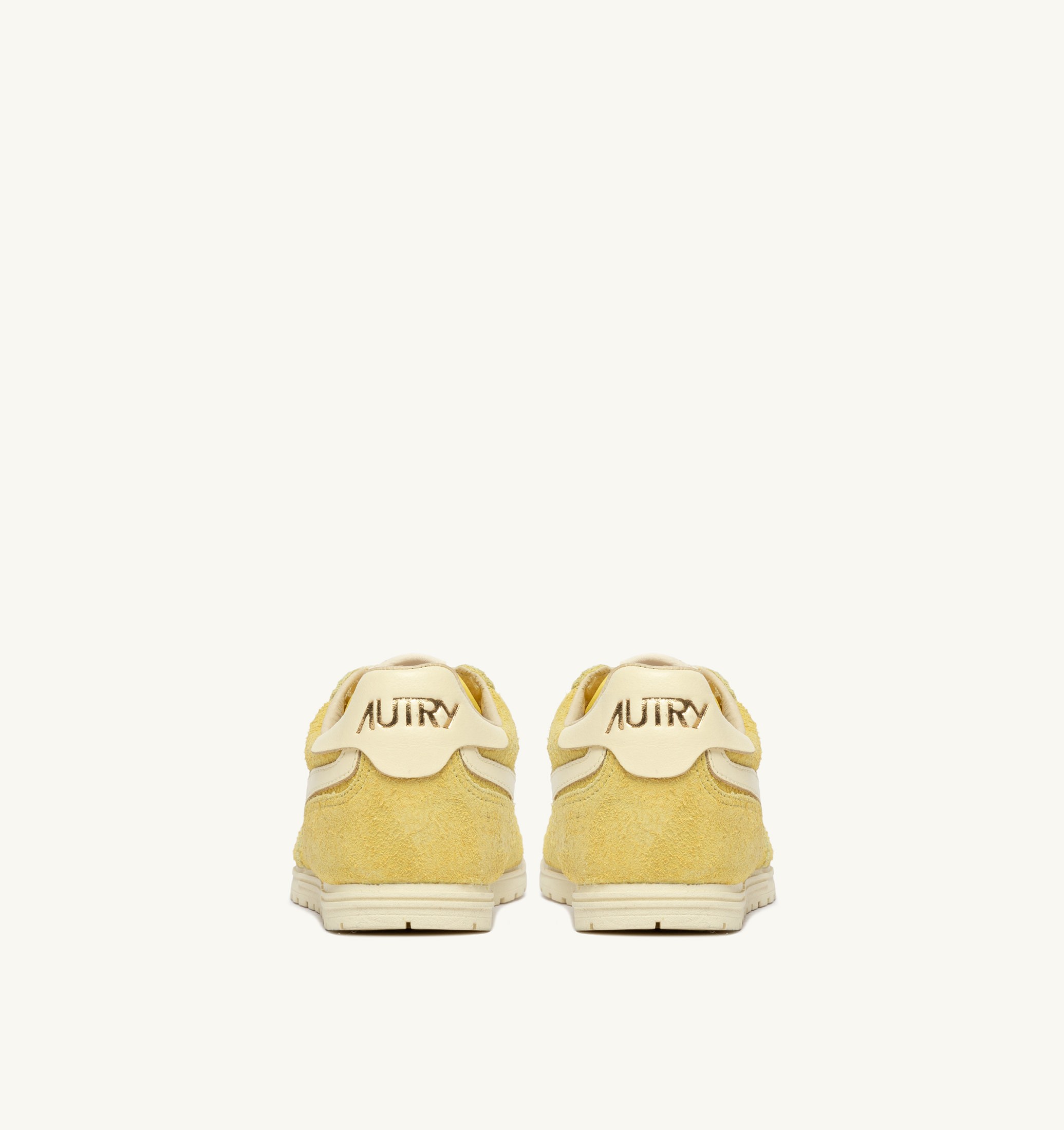 BASKETS WINDSPIN EN DAIM ET CUIR MIMOSA ET RUTABAGA