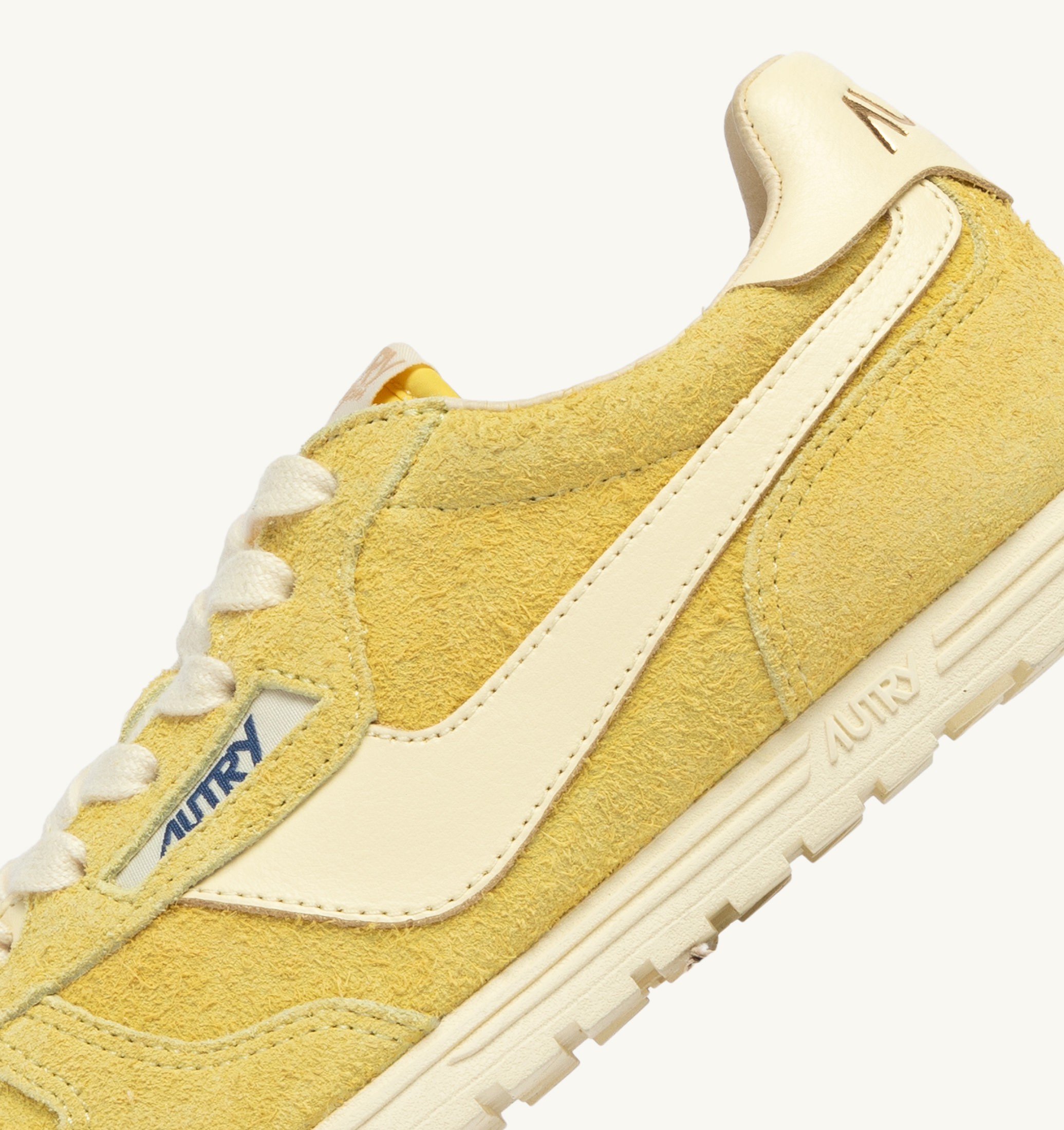 BASKETS WINDSPIN EN DAIM ET CUIR MIMOSA ET RUTABAGA