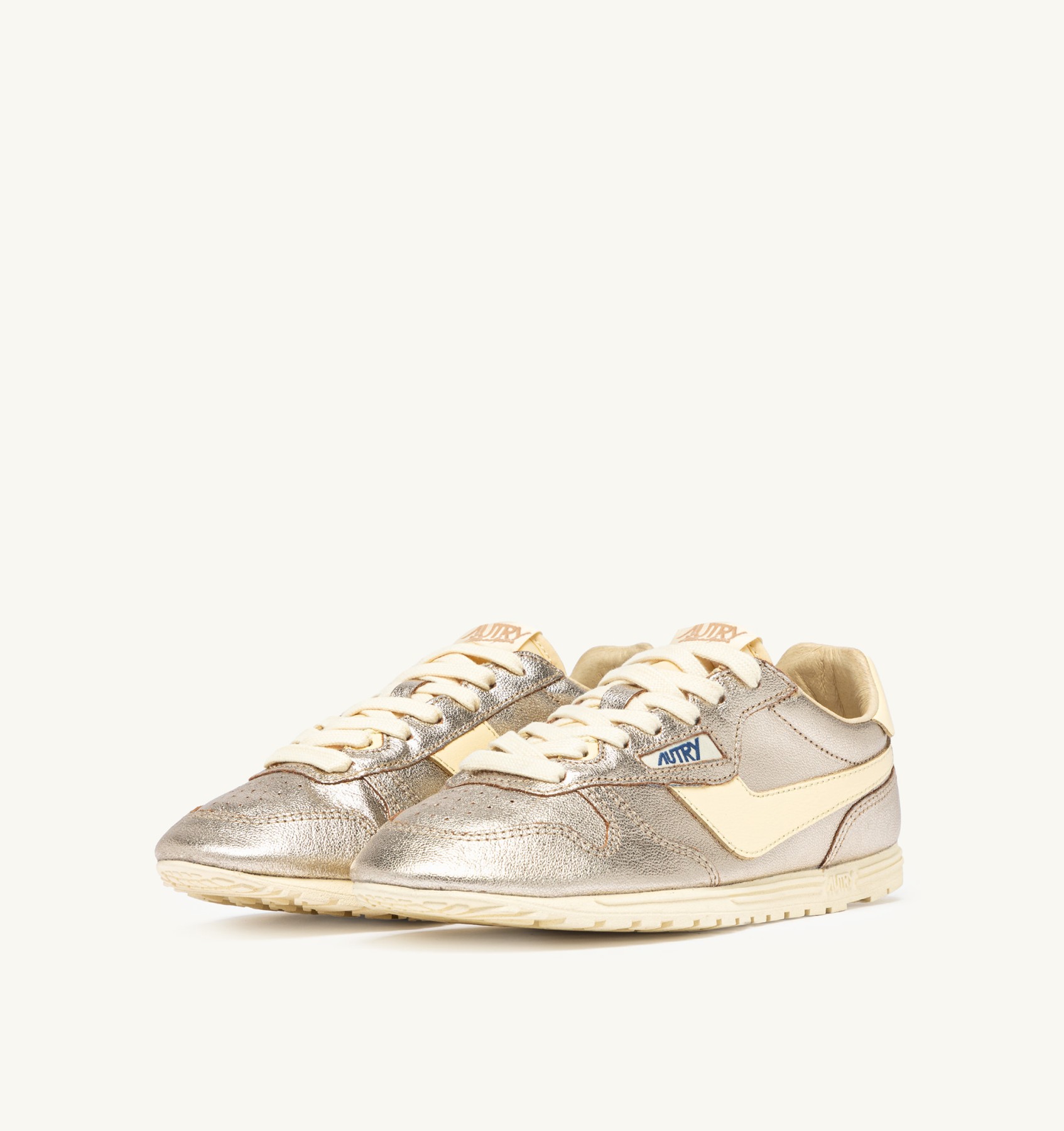 BASKETS WINDSPIN EN DAIM ET CUIR PLATINE ET RUTABAGA