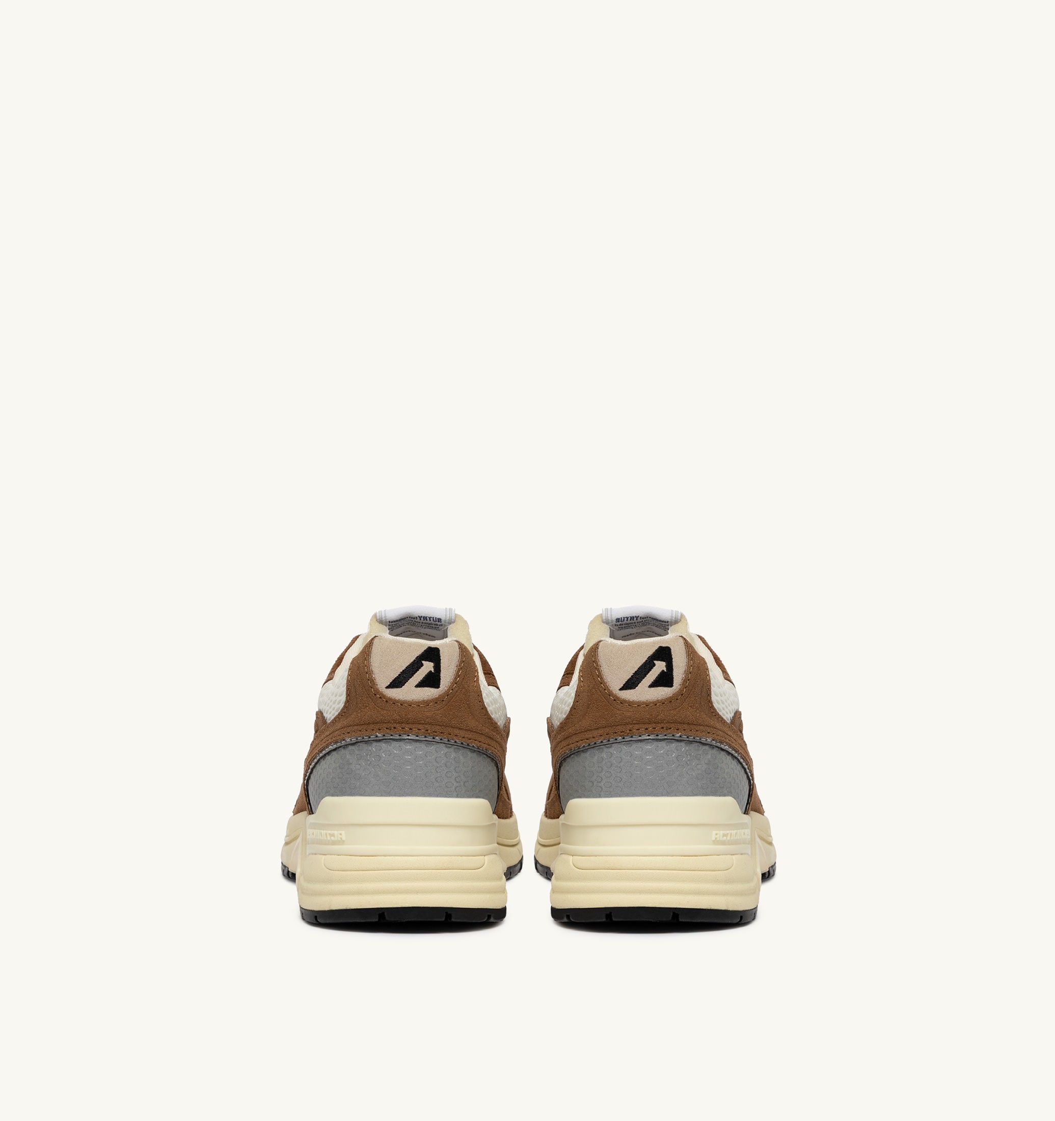 BASKETS HYPERWAY EN MESH ET DAIM CIGAR ET ARGENT