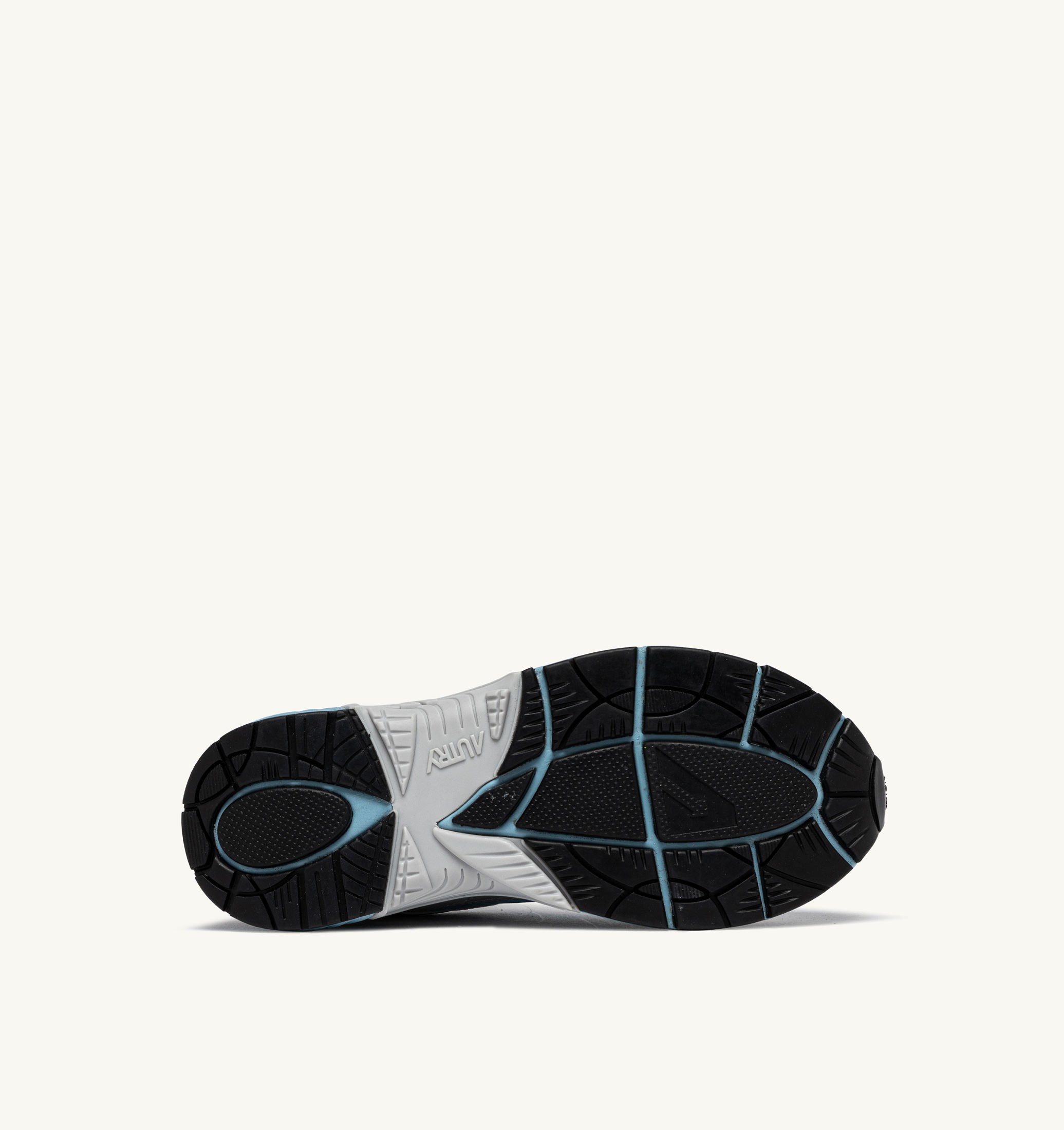 BASKETS HYPERWAY EN CUIR SYNTHÉTIQUE ET MESH ARGENT NOIR ET FORGET ME NOT