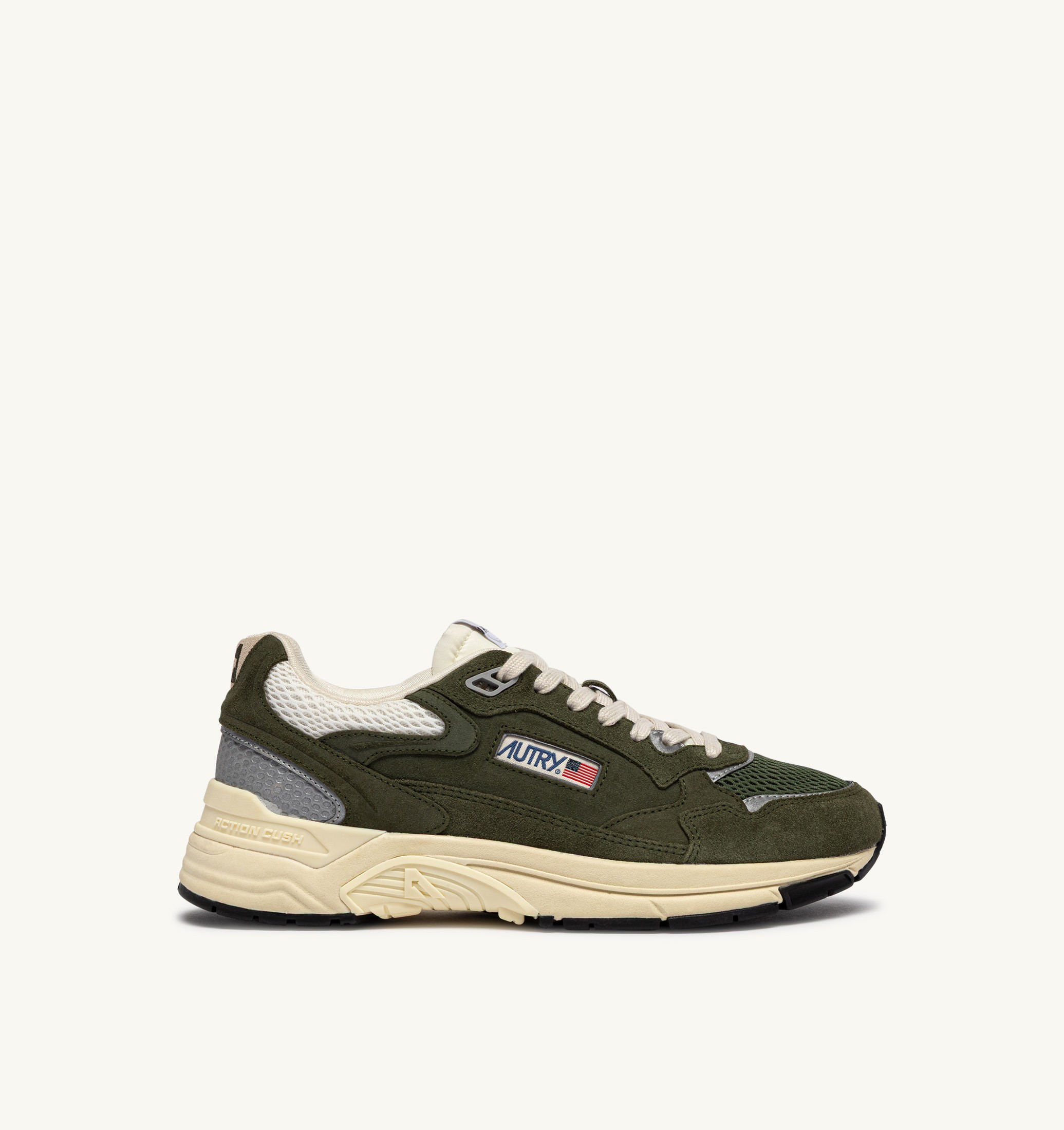 BASKETS HYPERWAY EN DAIM ET MESH MARSHMALLOW ET SAUGE