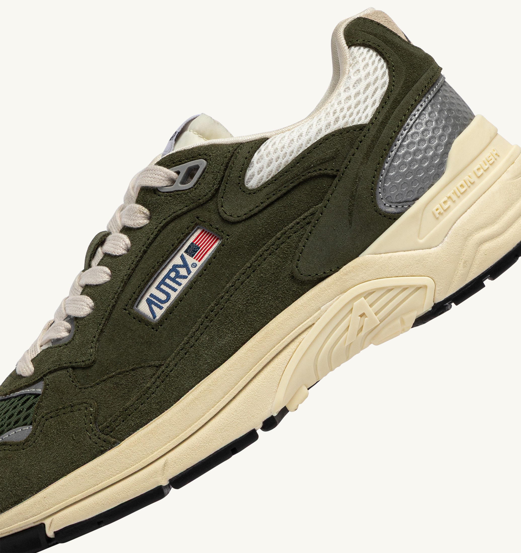 BASKETS HYPERWAY EN DAIM ET MESH MARSHMALLOW ET SAUGE