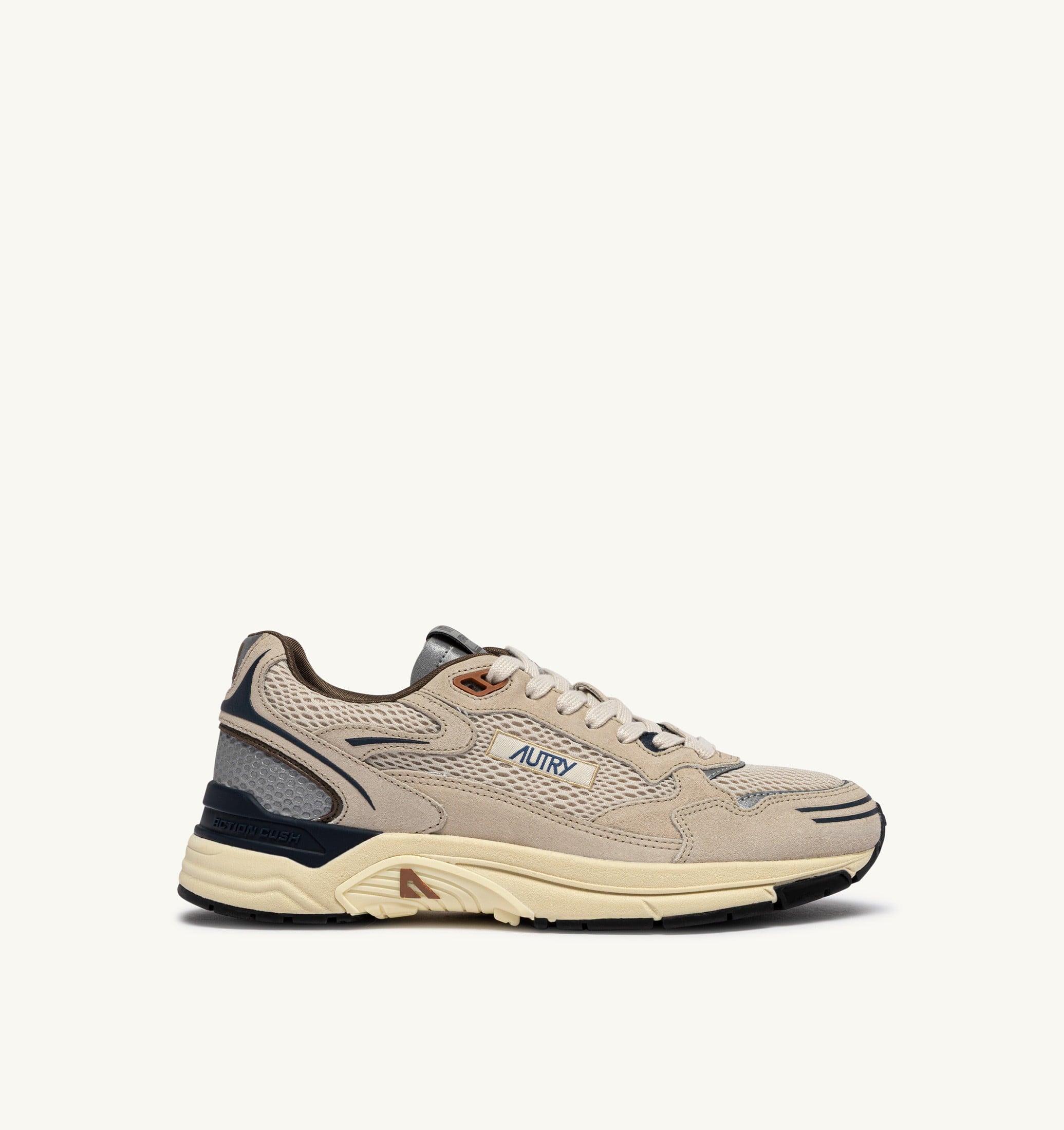 BASKETS HYPERWAY EN DAIM ET MESH SAND ET SPA BLUE