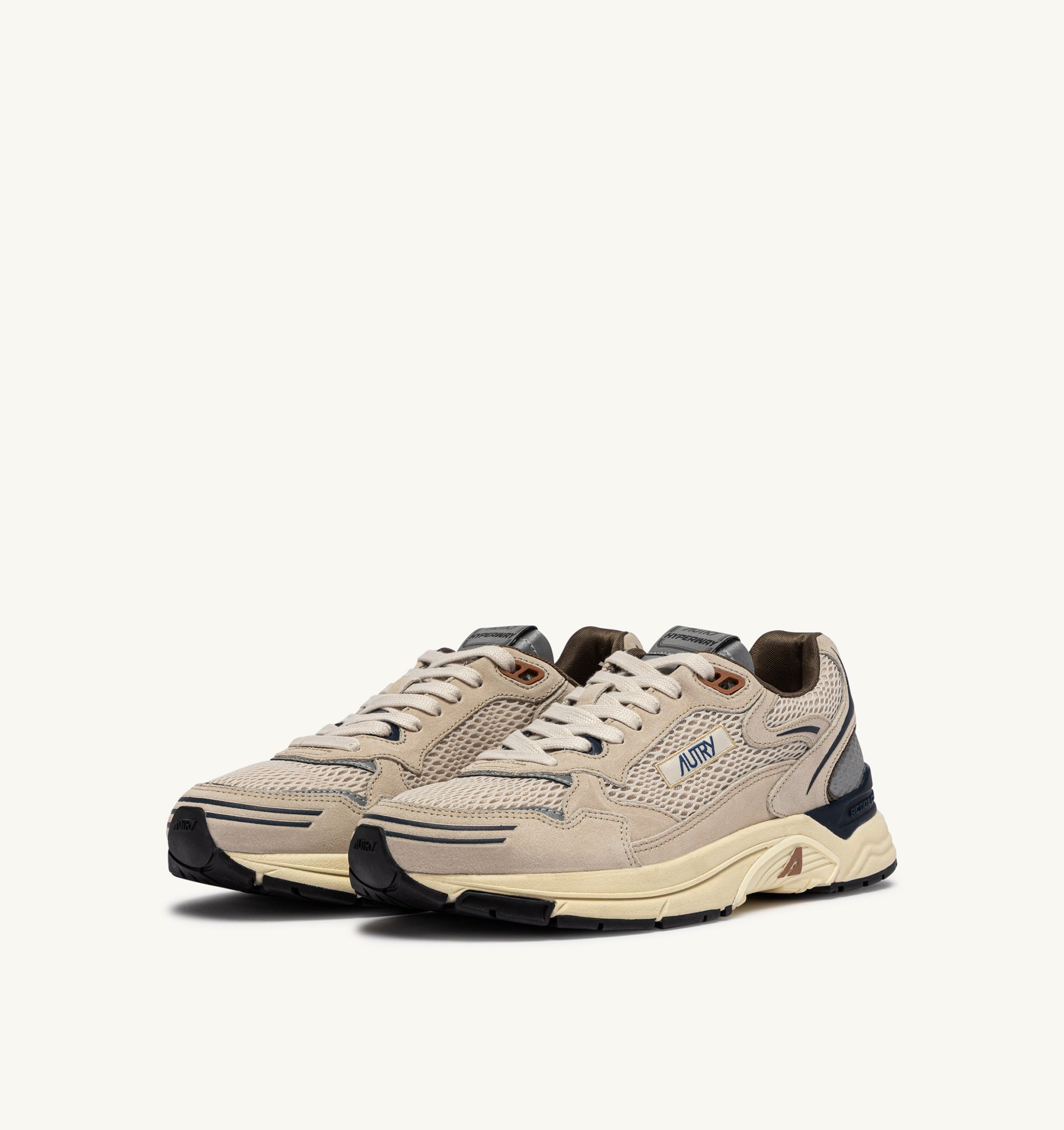 BASKETS HYPERWAY EN DAIM ET MESH SAND ET SPA BLUE