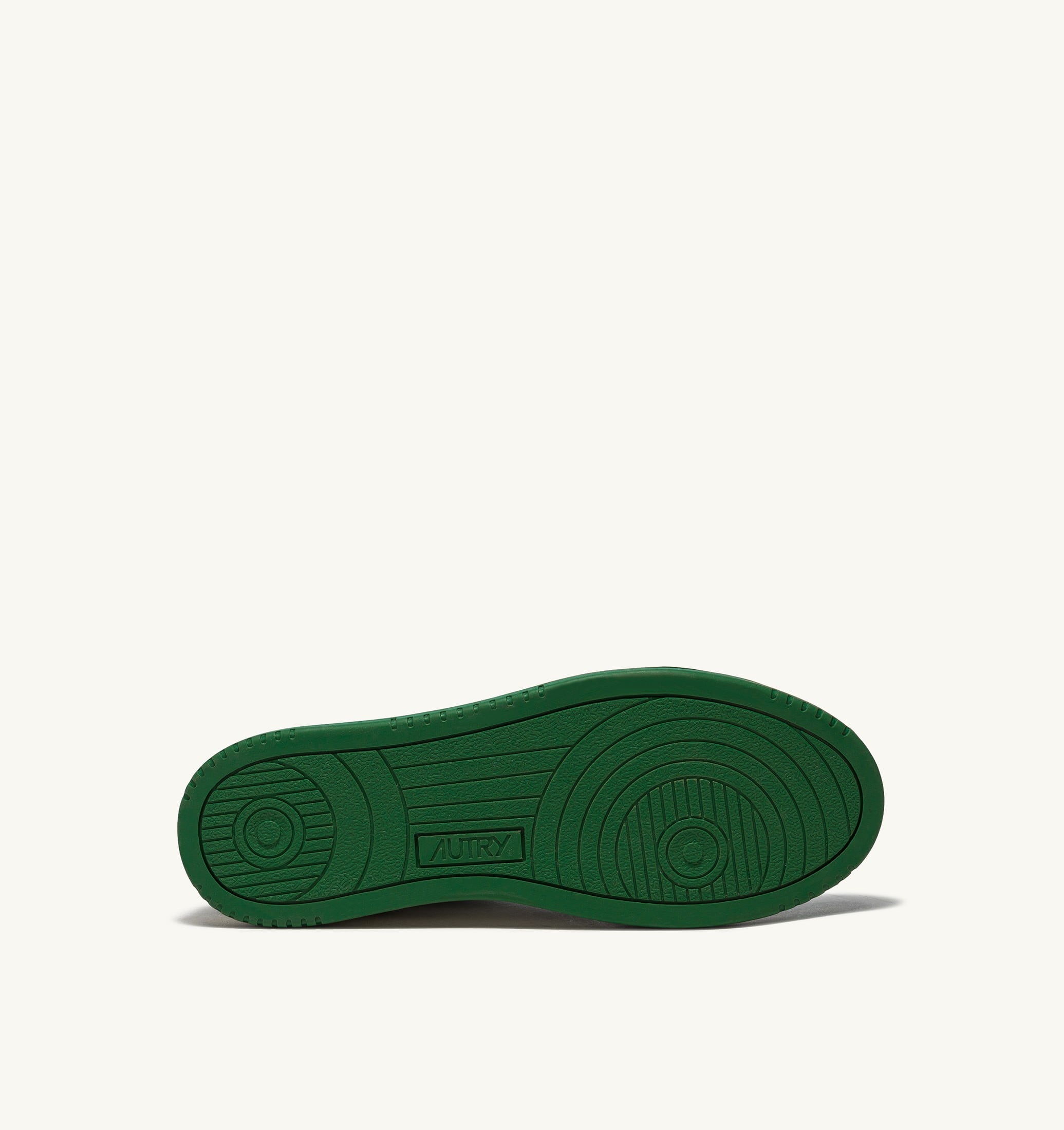 BASKETS MEDALIST LOW BICOLORE EN CUIR BLANC ET VERT
