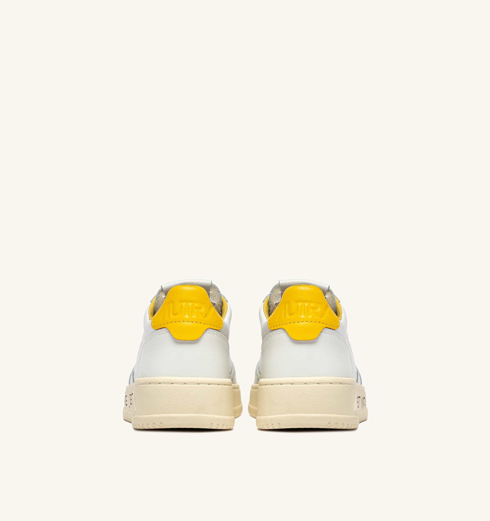 BASKETS MEDALIST LOW EN CUIR BLANC ET SLICKER