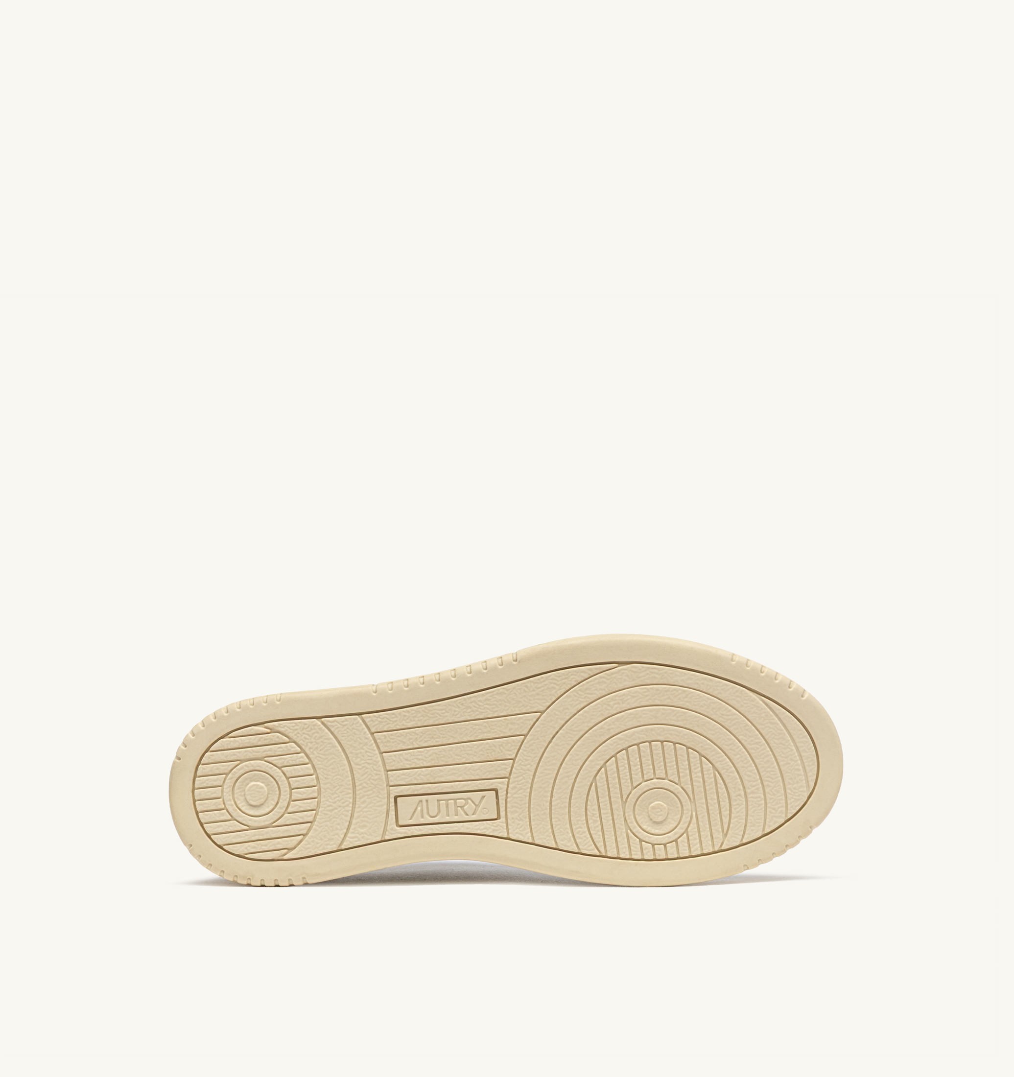 BASKETS MEDALIST LOW EN CUIR BLANC ET SLICKER