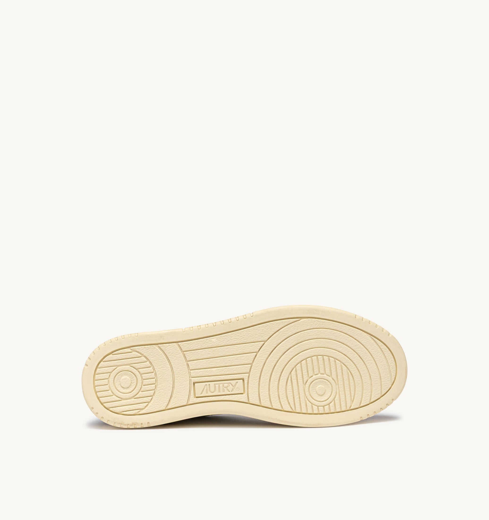 BASKETS MEDALIST LOW EN CUIR BLANC ET DAIM ACAJOU