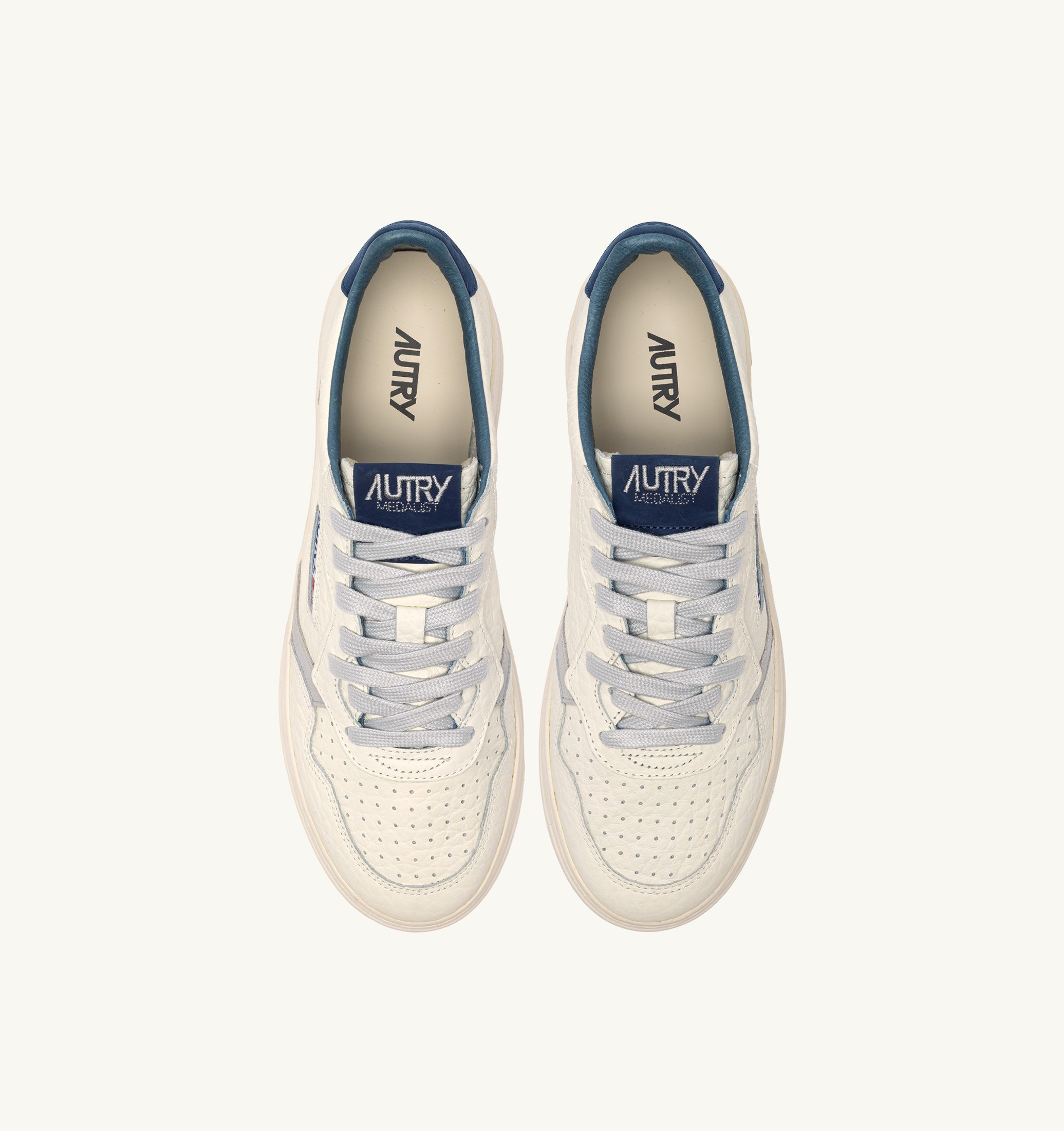 BASKETS MEDALIST LOW EN CUIR BLUE DEPTHS ET VAPOR