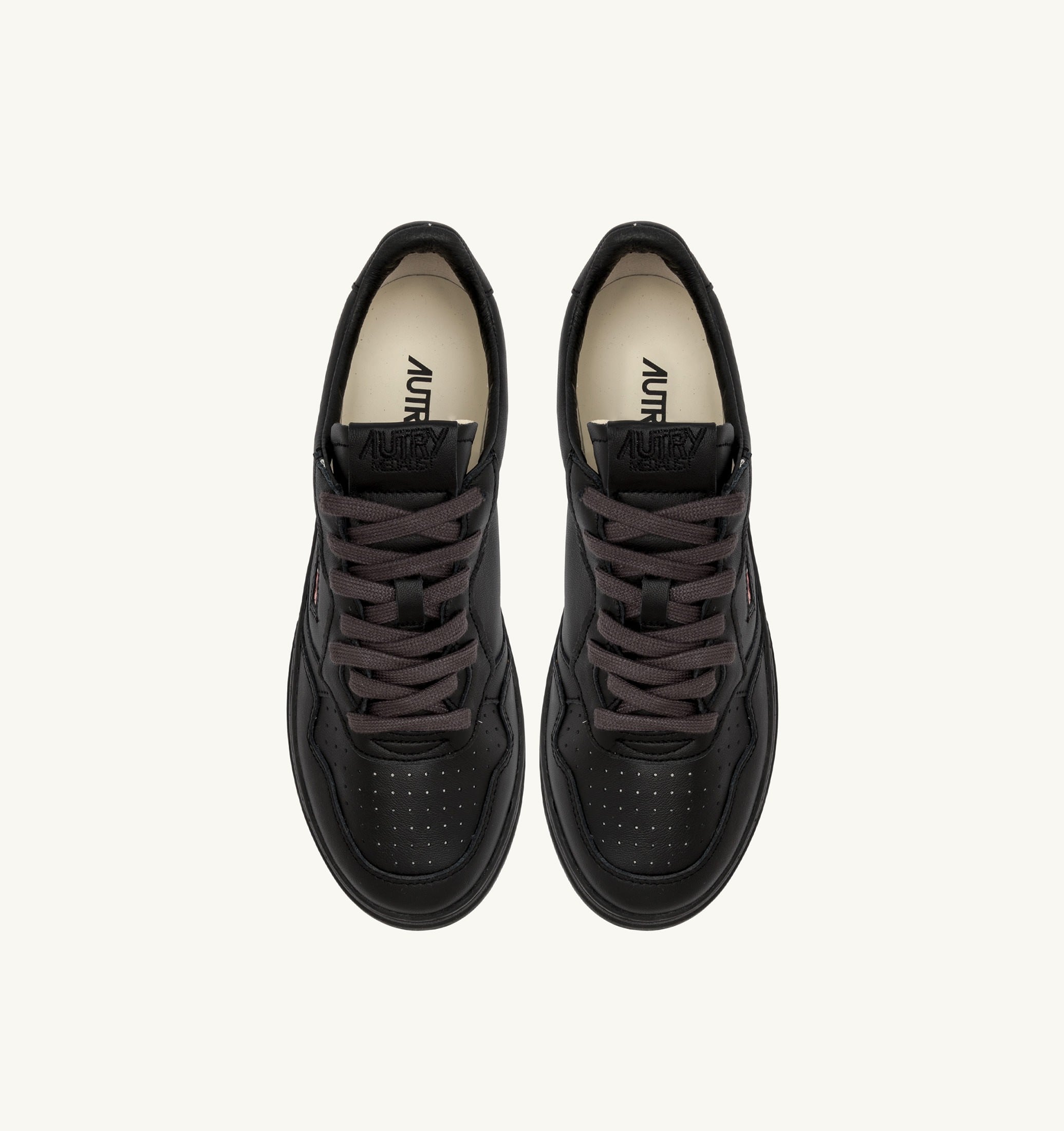 BASKETS MEDALIST LOW EN CUIR METEORITE