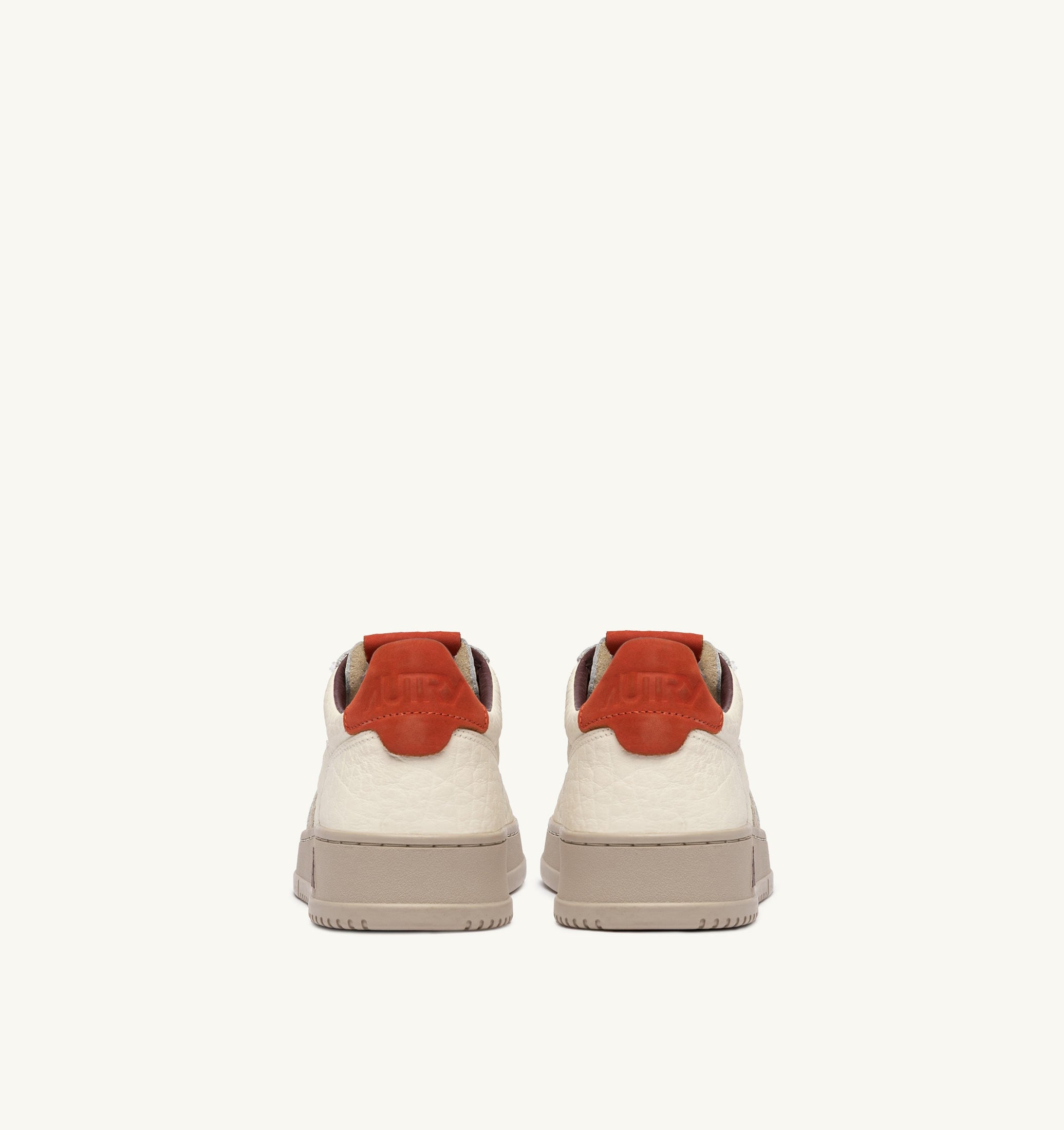 BASKETS MEDALIST LOW EN CUIR SAND ET PUMPKIN