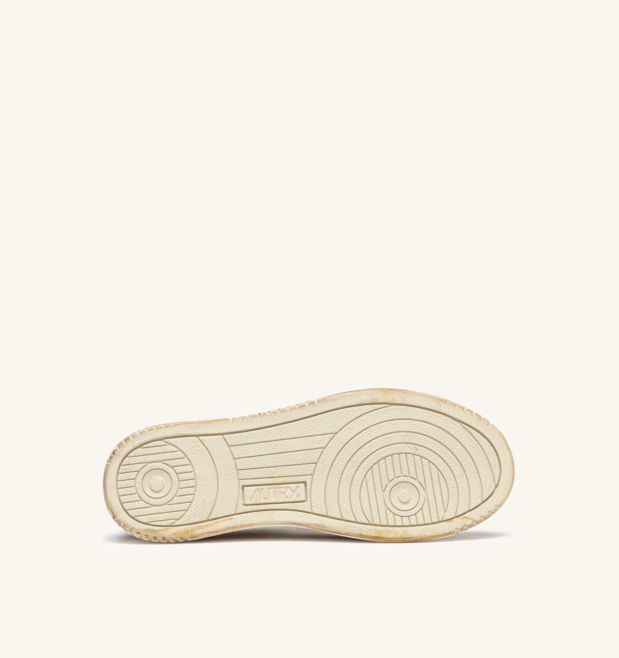 BASKETS MEDALIST LOW SUPER VINTAGE EN CUIR BLANC ET ANTIK BLACK