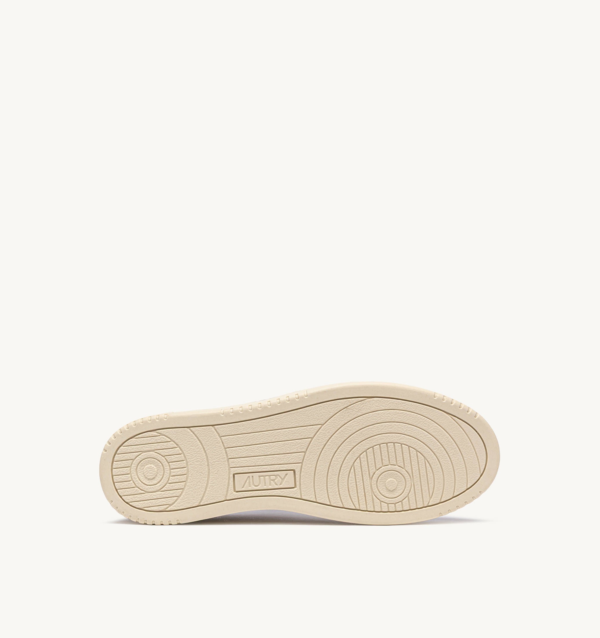 BASKETS MEDALIST LOW TRICOLORE EN DAIM ANTILOP BLANC ET BROWN MUSCAT