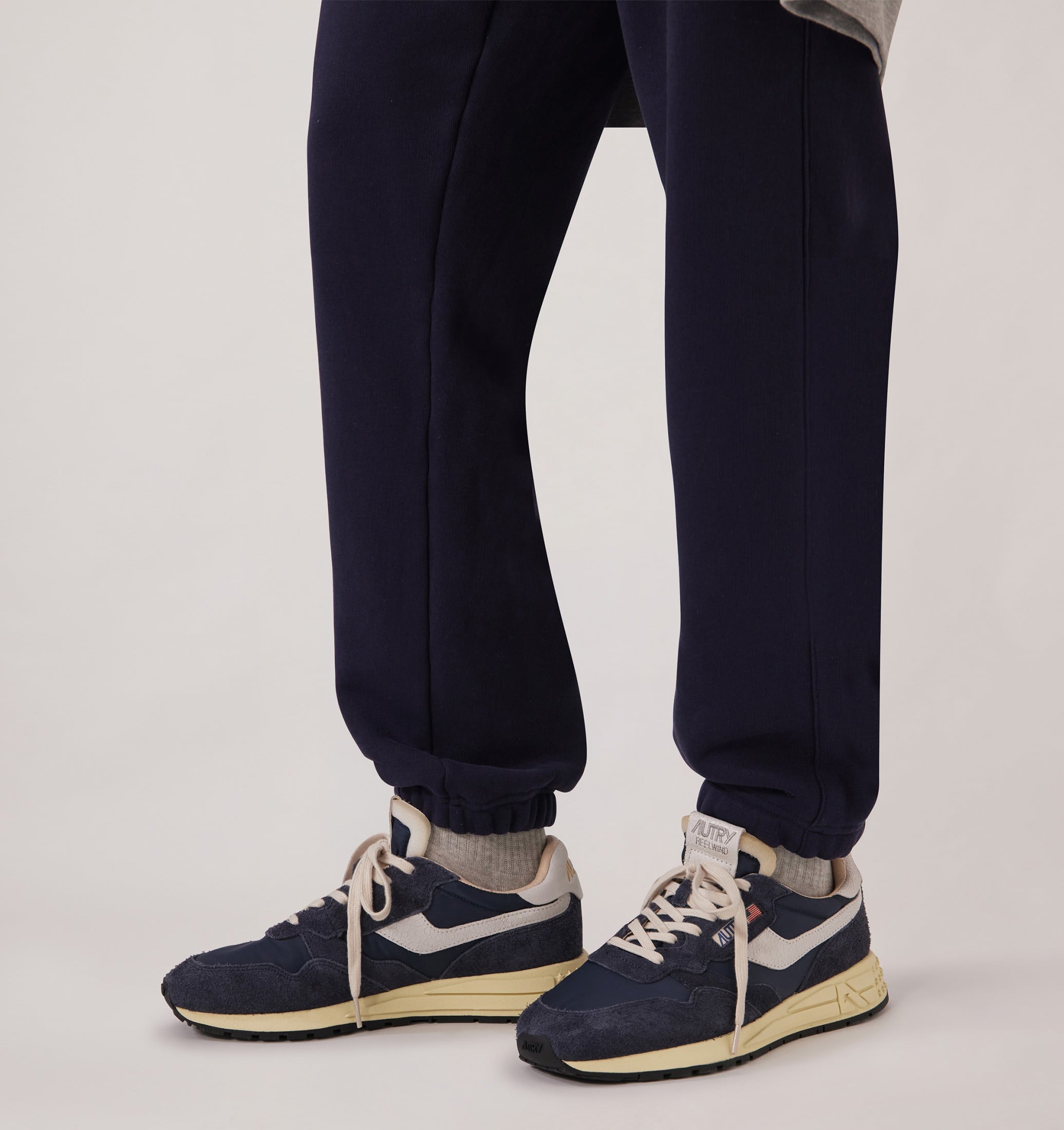 BASKETS REELWIND LOW EN NYLON ET DAIM BLUE SPACE ET BLANC